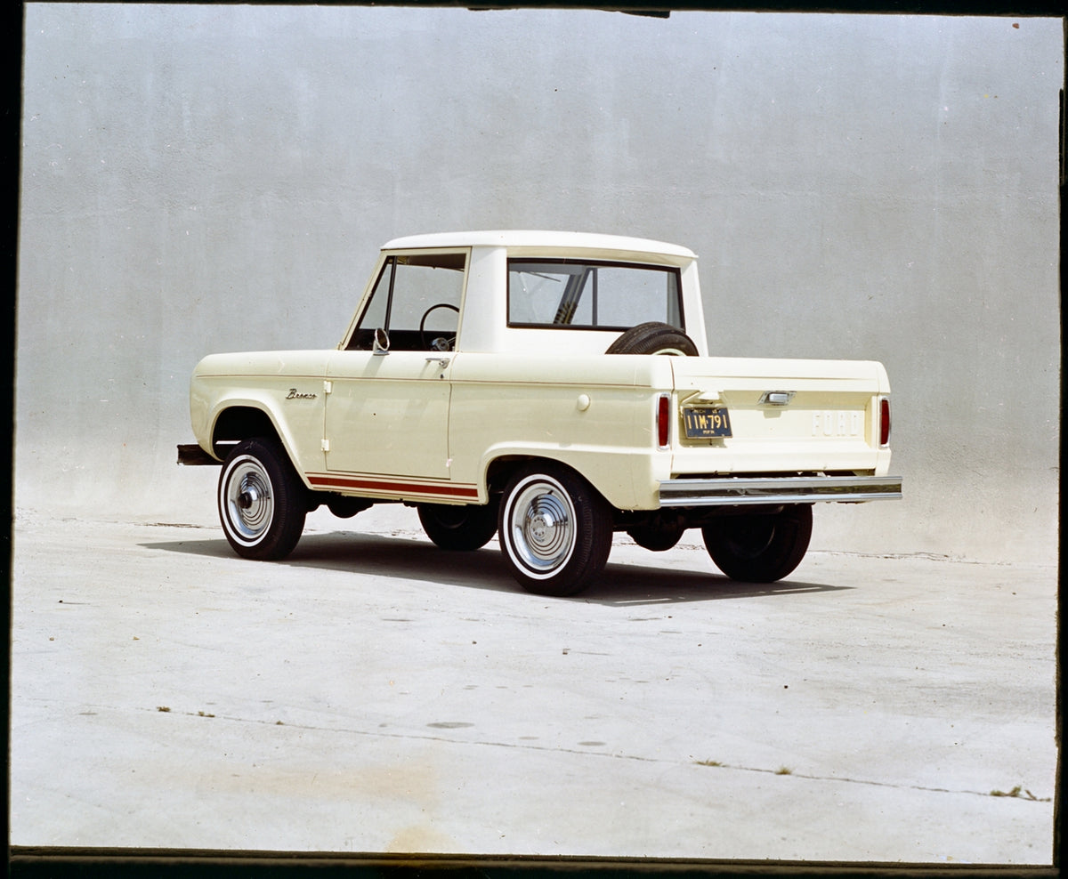 This archival image documents the 1966 Ford Bronco Sport Utility CN3808-040 and is preserved in the Ford Heritage Vault as part of Ford Motor Company's historic photographic archive. Free for personal, non-commercial use. Ford Heritage Vault refer...