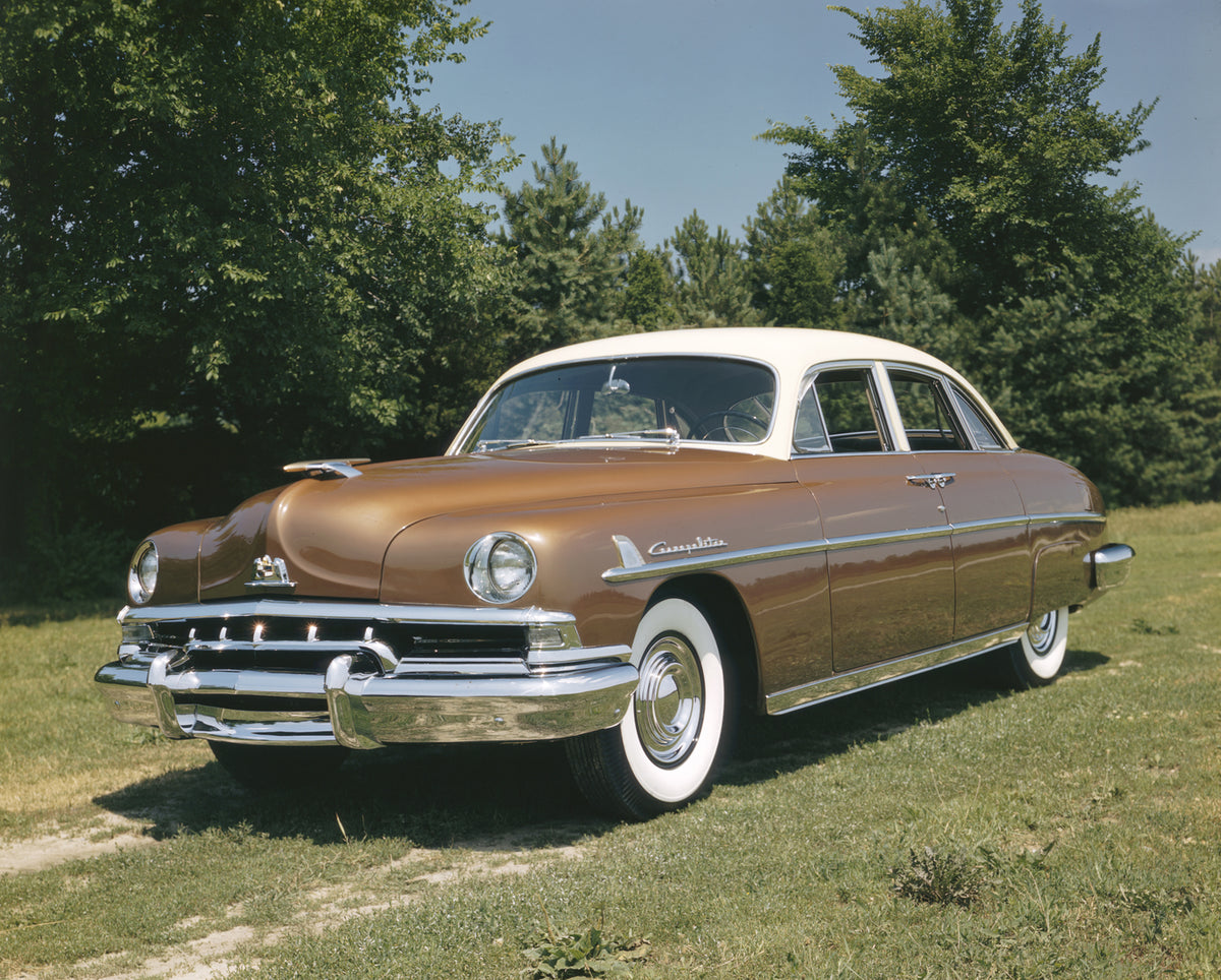 This archival image documents the 1951 Lincoln Cosmopolitan Sport Sedan with coach doors and is preserved in the Ford Heritage Vault as part of Ford Motor Company's historic photographic archive. Free for personal, non-commercial use. Ford Heritag...