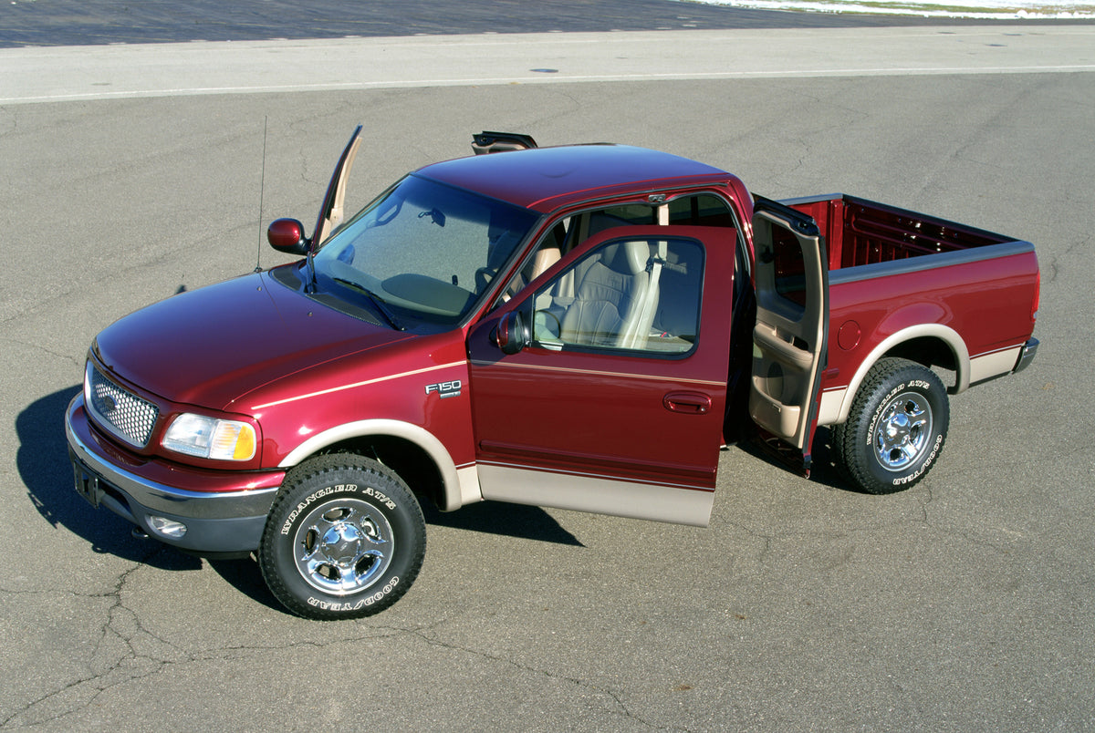 This archival image documents the 1999 Ford F-150 Triton V8 pickup and is preserved in the Ford Heritage Vault as part of Ford Motor Company's historic photographic archive. Free for personal, non-commercial use. Ford Heritage Vault reference AR-2...
