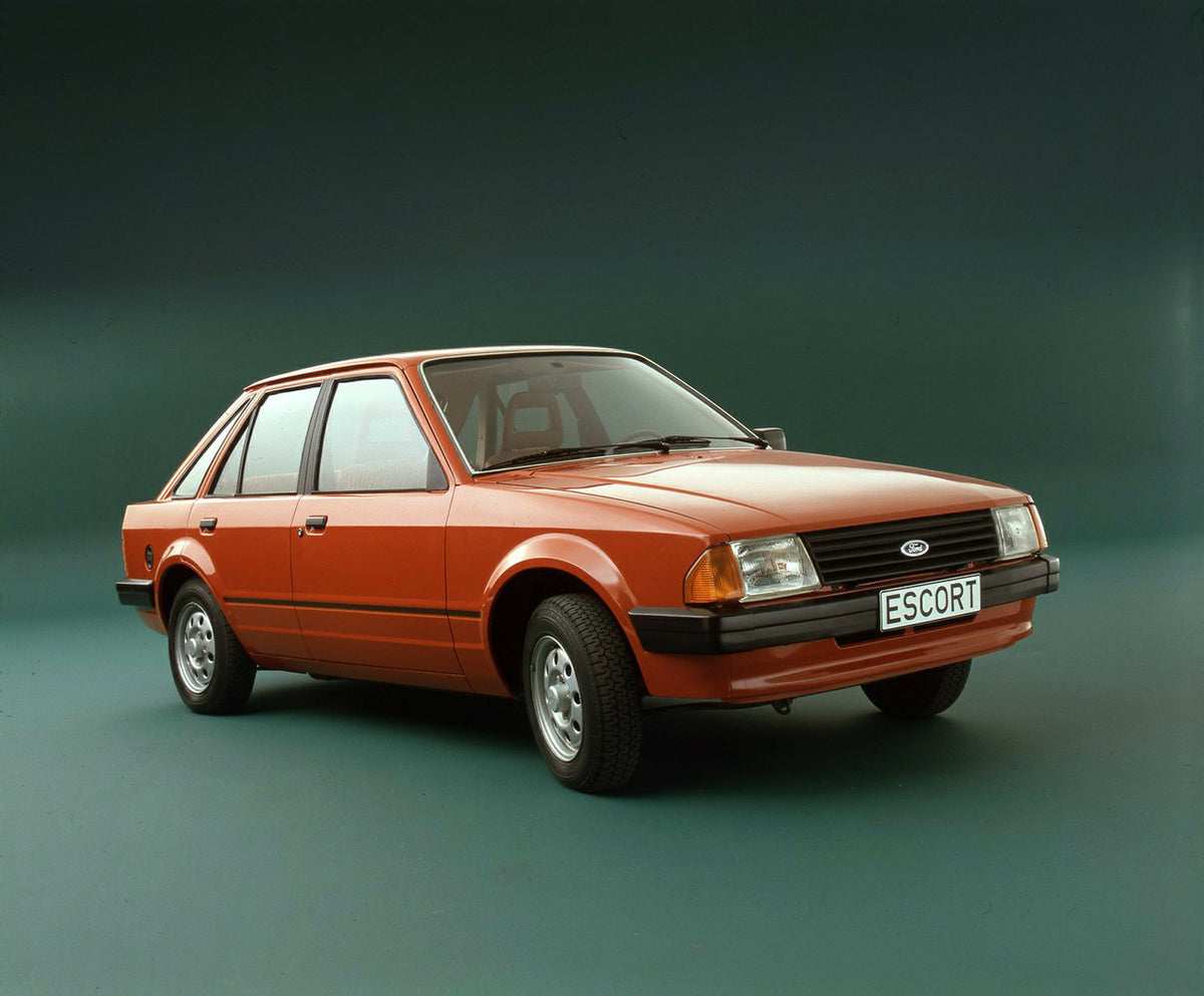 This archival image documents the 1980 Ford Escort 1.3L Mark III LHD in studio and is preserved in the Ford Heritage Vault as part of Ford Motor Company's historic photographic archive. Free for personal, non-commercial use. Ford Heritage Vault re...
