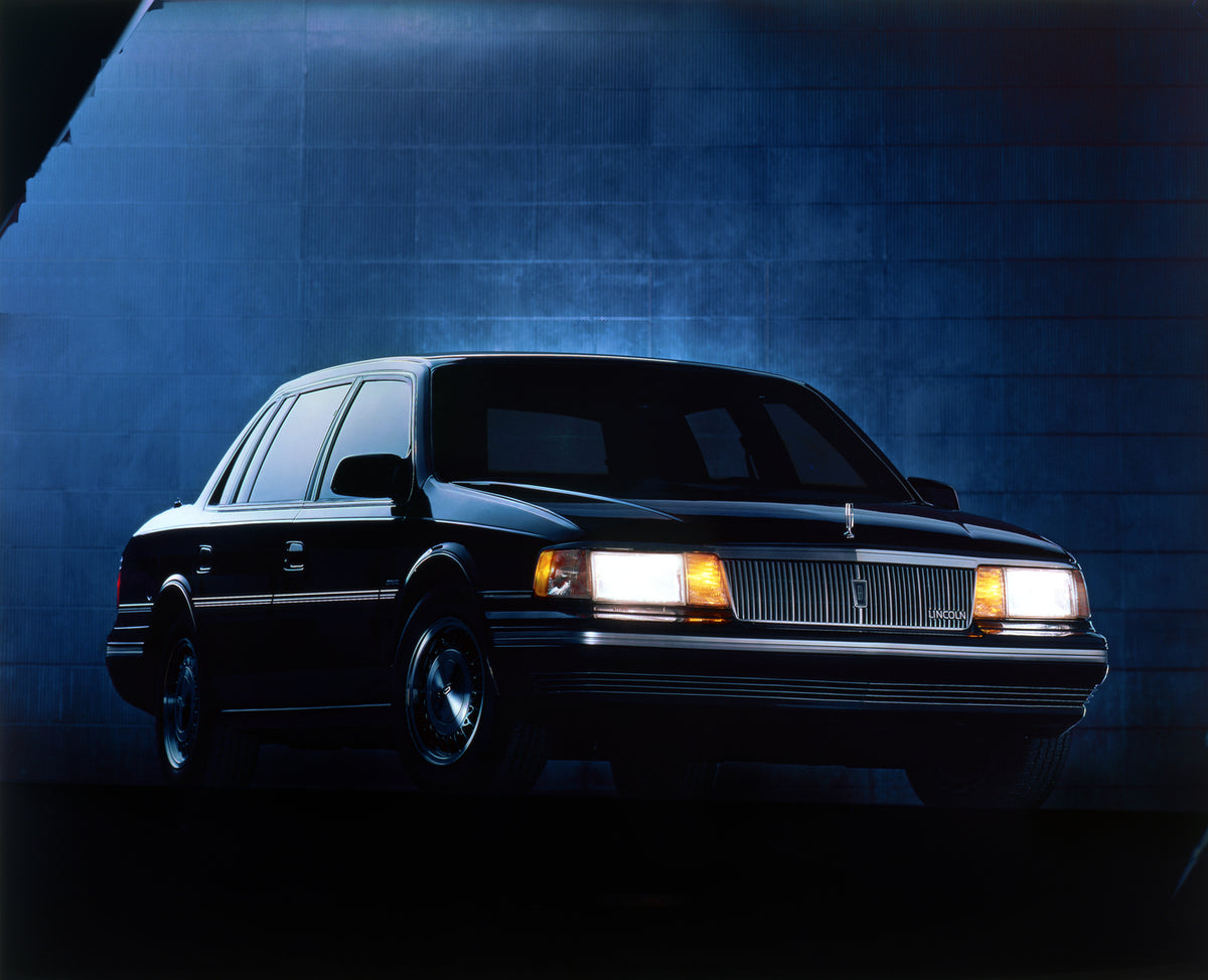This archival image documents the 1988 Lincoln Continental Signature Series and is preserved in the Ford Heritage Vault as part of Ford Motor Company's historic photographic archive. Free for personal, non-commercial use. Ford Heritage Vault refer...