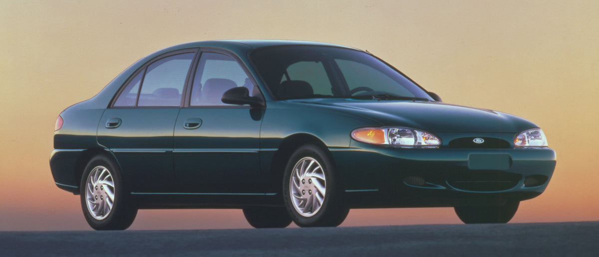 This archival image documents the 1997 Ford Escort and is preserved in the Ford Heritage Vault as part of Ford Motor Company's historic photographic archive. Free for personal, non-commercial use. Ford Heritage Vault reference AR-2008-8.34.71.