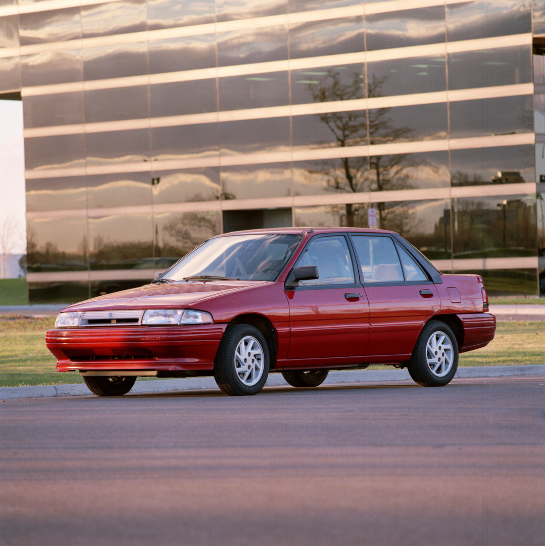 This archival image documents the 1991 Mercury Tracer LTS and is preserved in the Ford Heritage Vault as part of Ford Motor Company's historic photographic archive. Free for personal, non-commercial use. Ford Heritage Vault reference AR-2008-8.1.1...