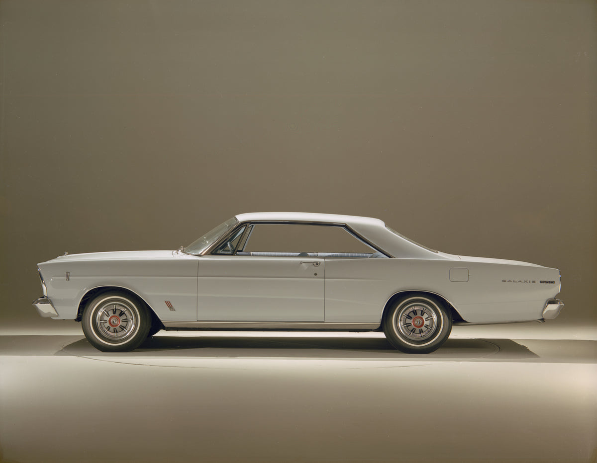 This archival image documents the 1966 Ford Galaxie 500 two-door hardtop and is preserved in the Ford Heritage Vault as part of Ford Motor Company's historic photographic archive. Free for personal, non-commercial use. Ford Heritage Vault referenc...
