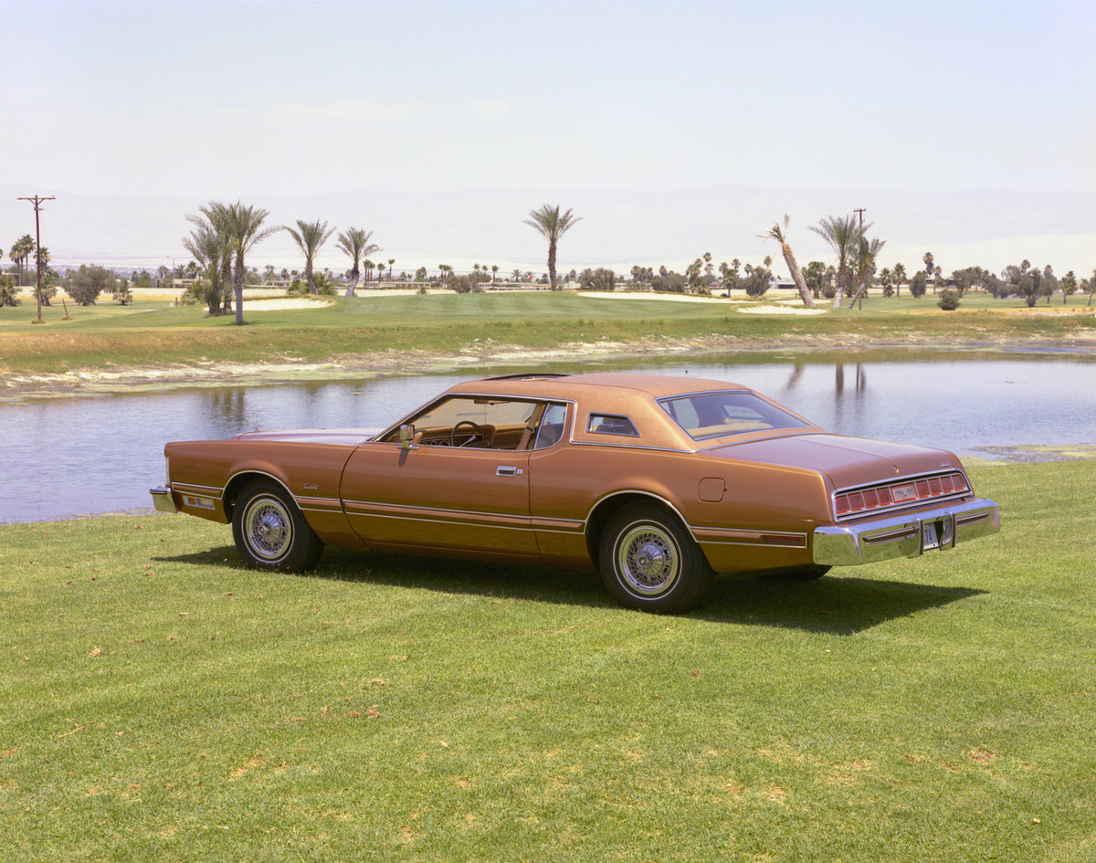 This archival image documents the 1974 Ford Thunderbird scenic and is preserved in the Ford Heritage Vault as part of Ford Motor Company's historic photographic archive. Free for personal, non-commercial use. Ford Heritage Vault reference AR-2008-...