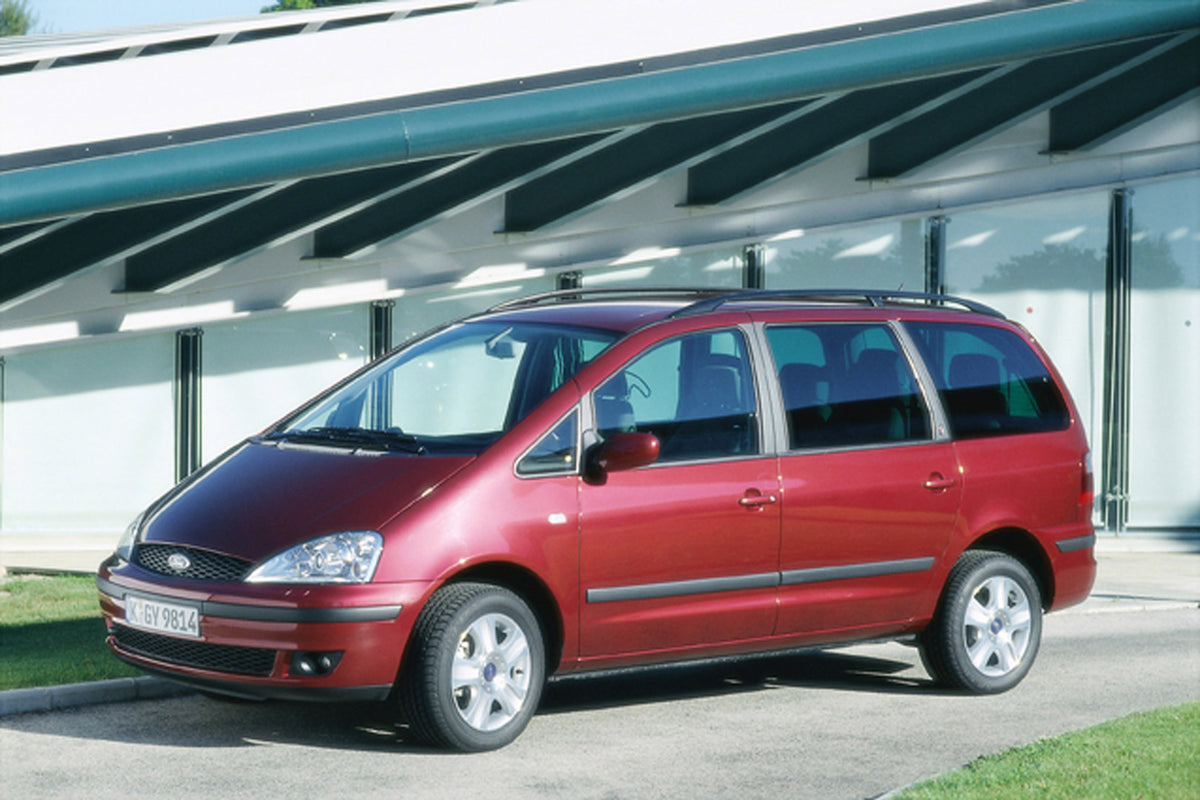 This archival image documents the 2001 Ford Galaxy in front of scenic building and is preserved in the Ford Heritage Vault as part of Ford Motor Company's historic photographic archive. Free for personal, non-commercial use. Ford Heritage Vault re...