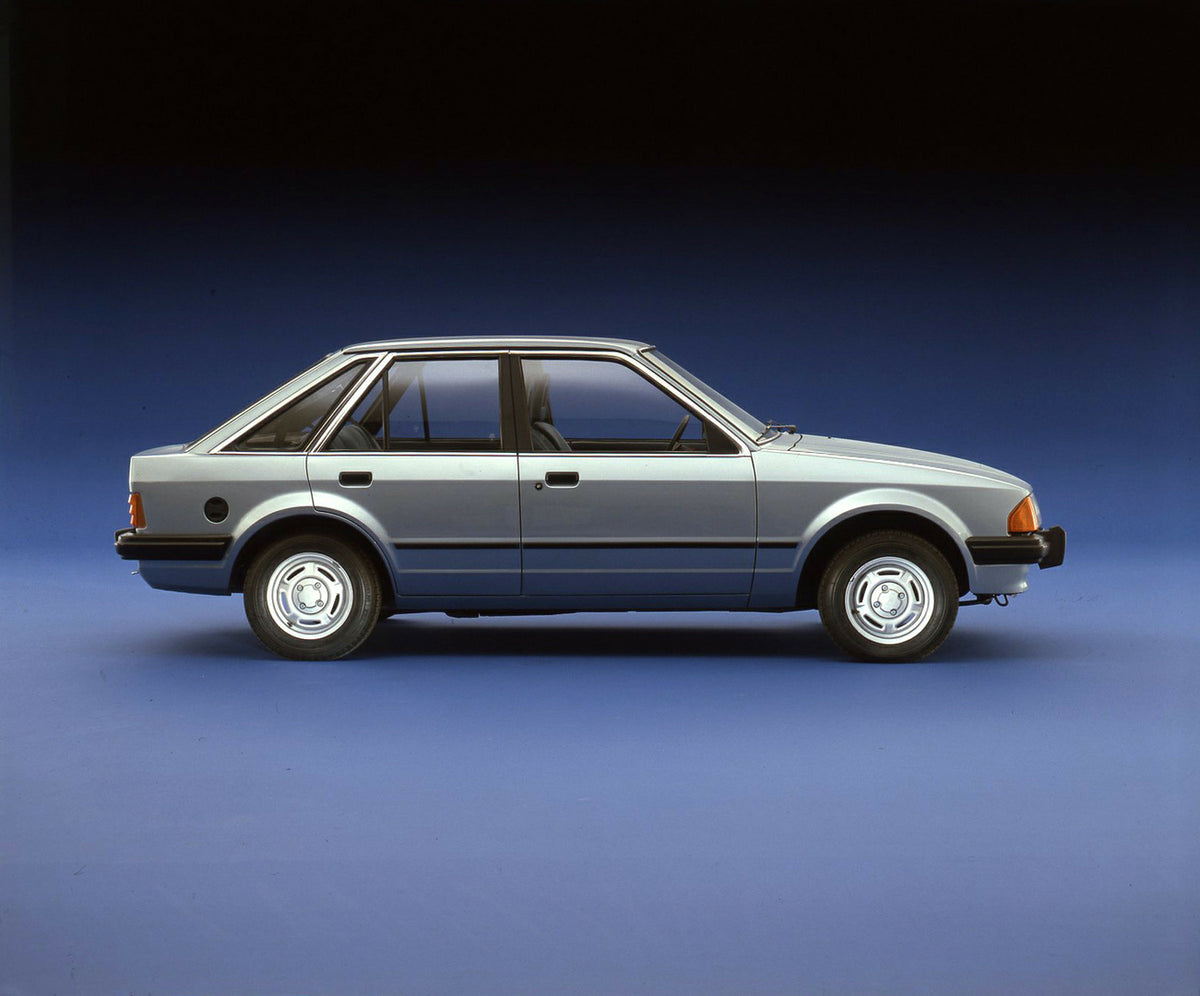 This archival image documents the 1980 Ford Escort 1.3 GL Mark III LHD in studio and is preserved in the Ford Heritage Vault as part of Ford Motor Company's historic photographic archive. Free for personal, non-commercial use. Ford Heritage Vault ...