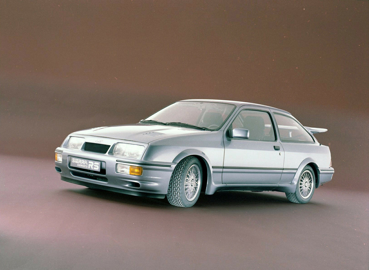 This archival image documents the 1985 Ford Sierra RS Cosworth in studio and is preserved in the Ford Heritage Vault as part of Ford Motor Company's historic photographic archive. Free for personal, non-commercial use. Ford Heritage Vault referenc...