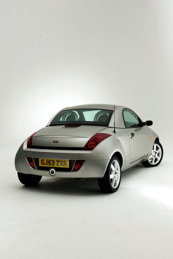 This archival image documents the 2003 Ford Ka Hard Top Mark I rear view in studio and is preserved in the Ford Heritage Vault as part of Ford Motor Company's historic photographic archive. Free for personal, non-commercial use. Ford Heritage Vaul...