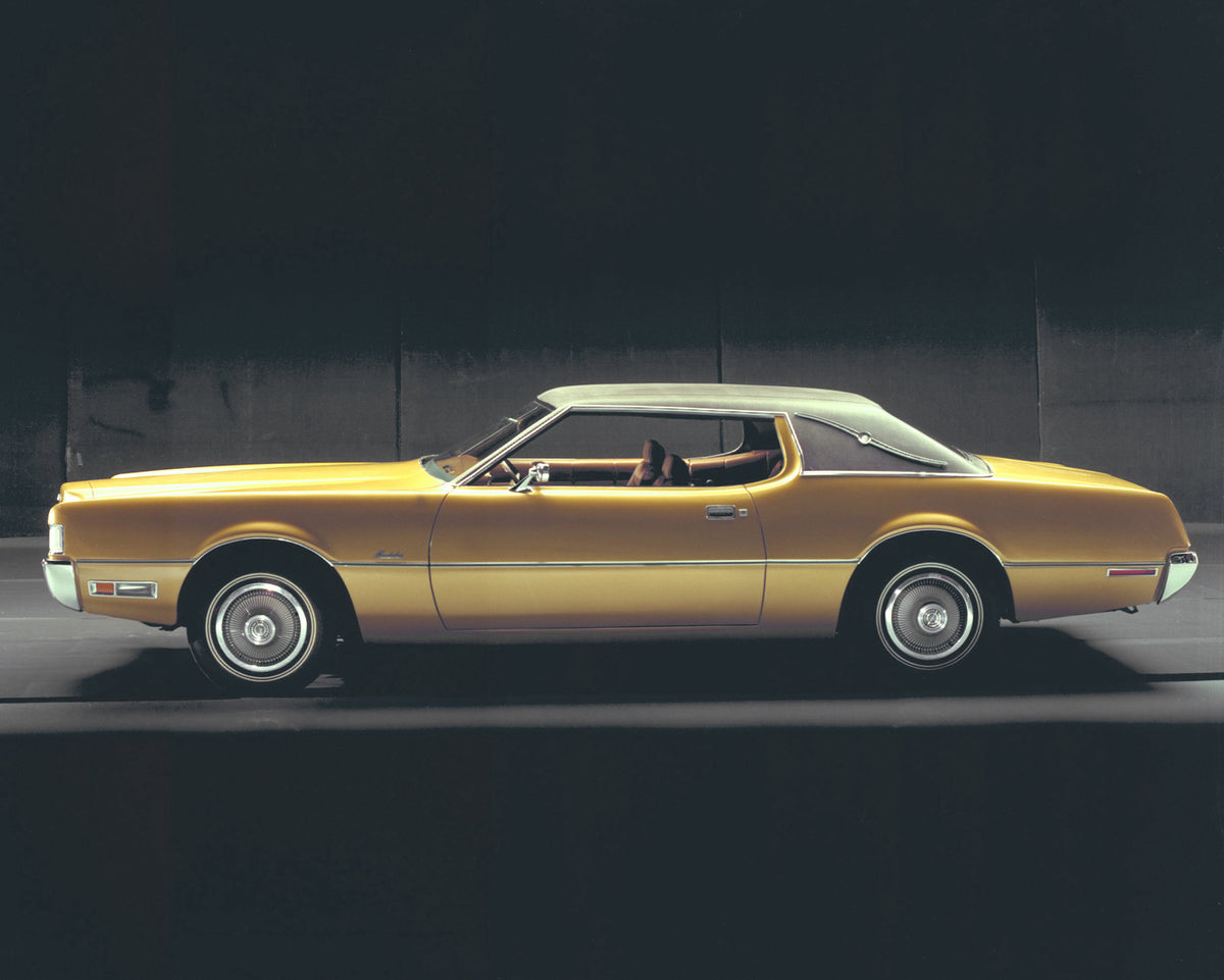 This archival image documents the 1972 Ford Thunderbird Landau hardtop in studio and is preserved in the Ford Heritage Vault as part of Ford Motor Company's historic photographic archive. Free for personal, non-commercial use. Ford Heritage Vault ...