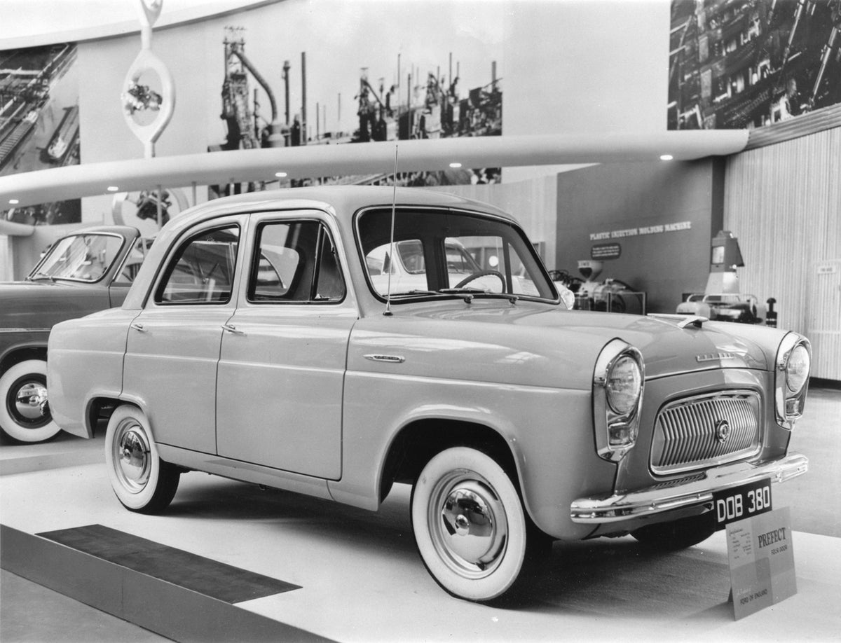 This archival image documents the 1954 Ford Around the World display of Ford Prefect in Ford Rotunda and is preserved in the Ford Heritage Vault as part of Ford Motor Company's historic photographic archive. Free for personal, non-commercial use. ...