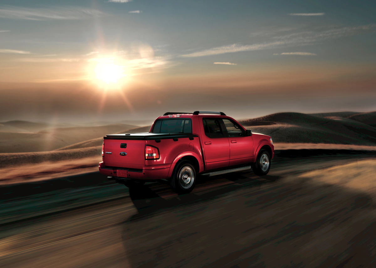 This archival image documents the 2009 Ford Explorer Sport Trac action shot on scenic road MS819 and is preserved in the Ford Heritage Vault as part of Ford Motor Company's historic photographic archive. Free for personal, non-commercial use. Ford...