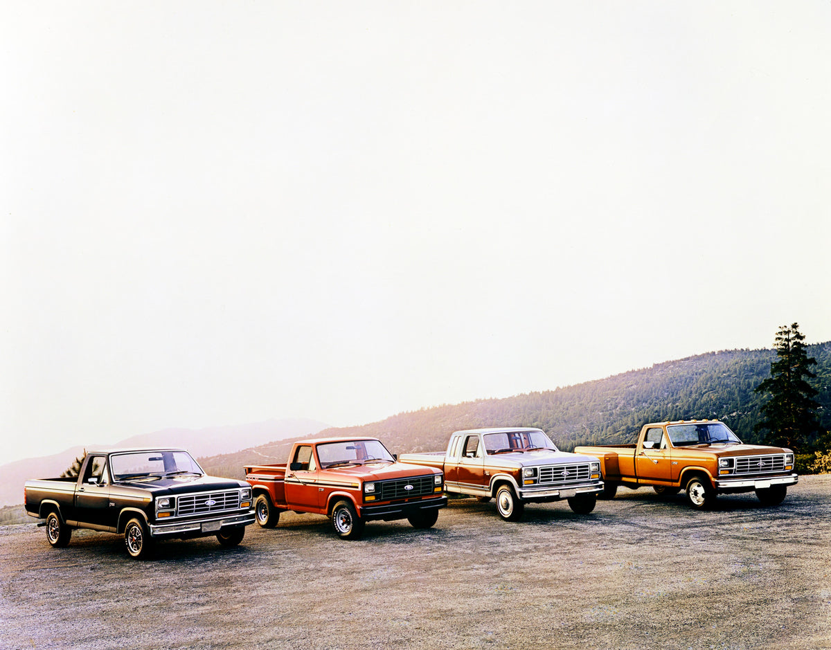 This archival image documents the 1982 Ford F-100 F-250 F-350 and is preserved in the Ford Heritage Vault as part of Ford Motor Company's historic photographic archive. Free for personal, non-commercial use. Ford Heritage Vault reference AR-2001-8...