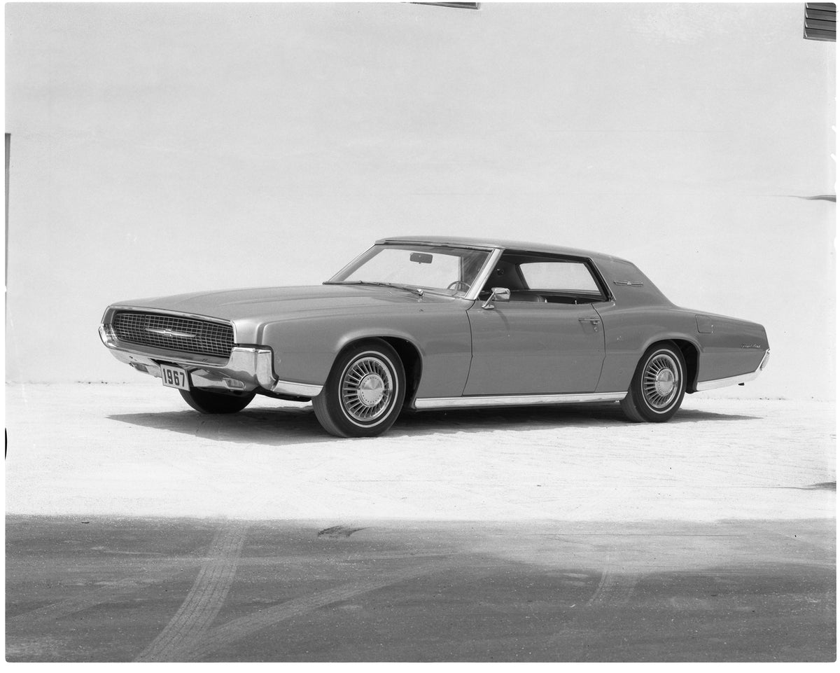 This archival image documents the 1967 Ford Thunderbird hardtop and is preserved in the Ford Heritage Vault as part of Ford Motor Company's historic photographic archive. Free for personal, non-commercial use. Ford Heritage Vault reference AR-2008...