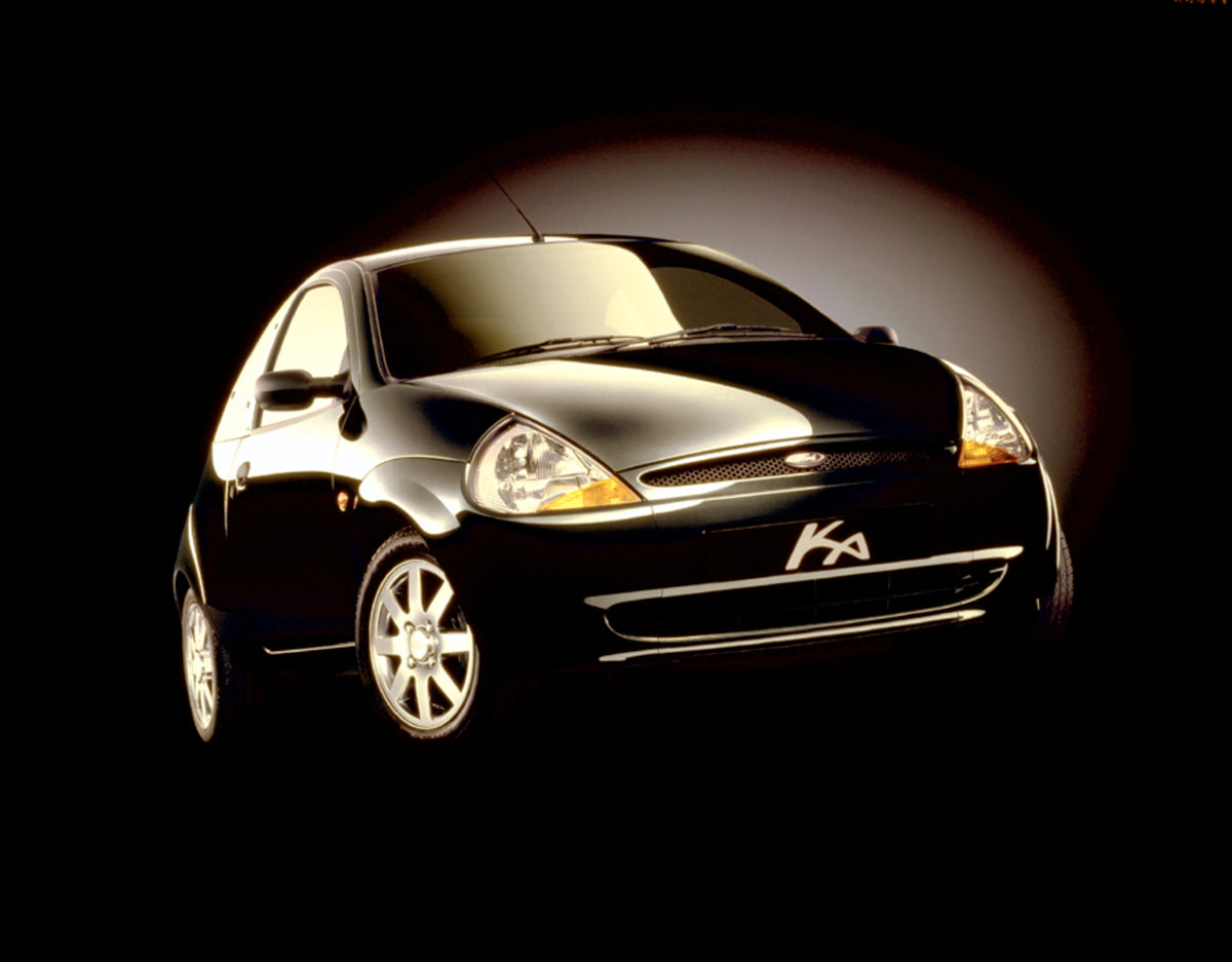 This archival image documents the 1999 Ford Ka in studio and is preserved in the Ford Heritage Vault as part of Ford Motor Company's historic photographic archive. Free for personal, non-commercial use. Ford Heritage Vault reference AR-2008-8.1.10...