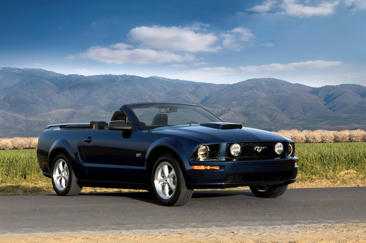 This archival image documents the 2008 Ford Mustang GT convertible and is preserved in the Ford Heritage Vault as part of Ford Motor Company's historic photographic archive. Free for personal, non-commercial use. Ford Heritage Vault reference AR-2...