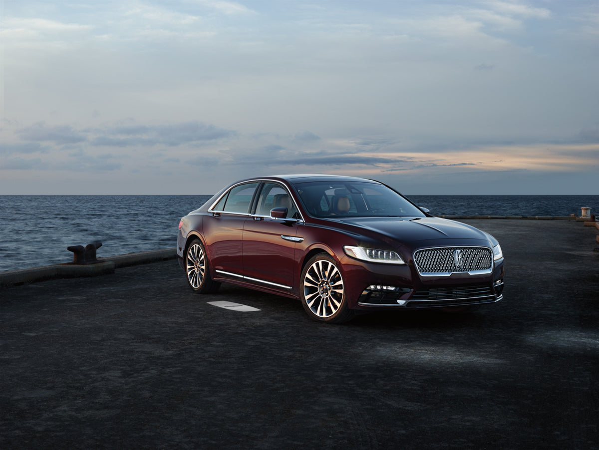 This archival image documents the 2018 Lincoln Continental at scenic overlook and is preserved in the Ford Heritage Vault as part of Ford Motor Company's historic photographic archive. Free for personal, non-commercial use. Ford Heritage Vault ref...