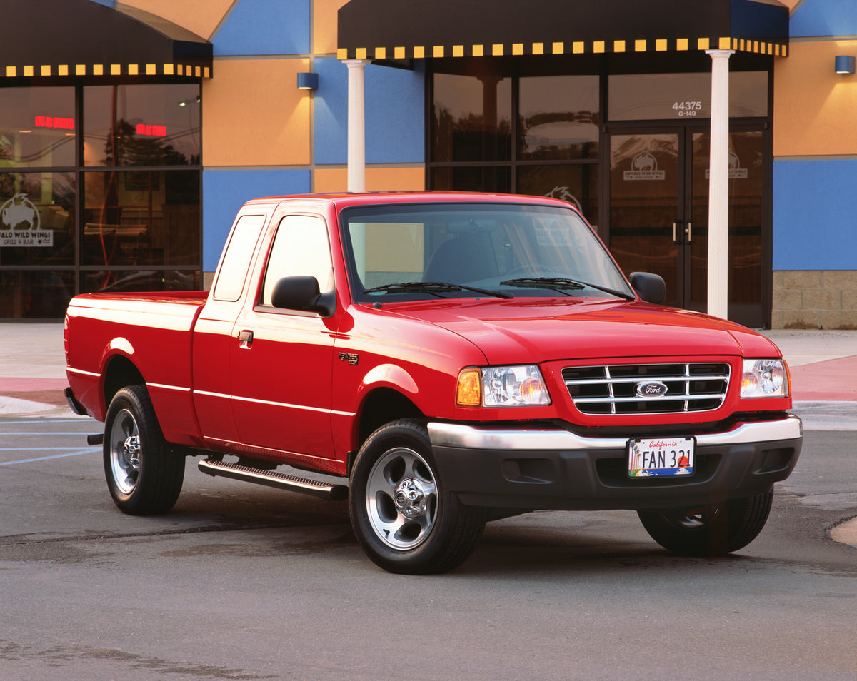 This archival image documents the 2003 Ford Ranger XLT Super Cab pickup truck and is preserved in the Ford Heritage Vault as part of Ford Motor Company's historic photographic archive. Free for personal, non-commercial use. Ford Heritage Vault ref...