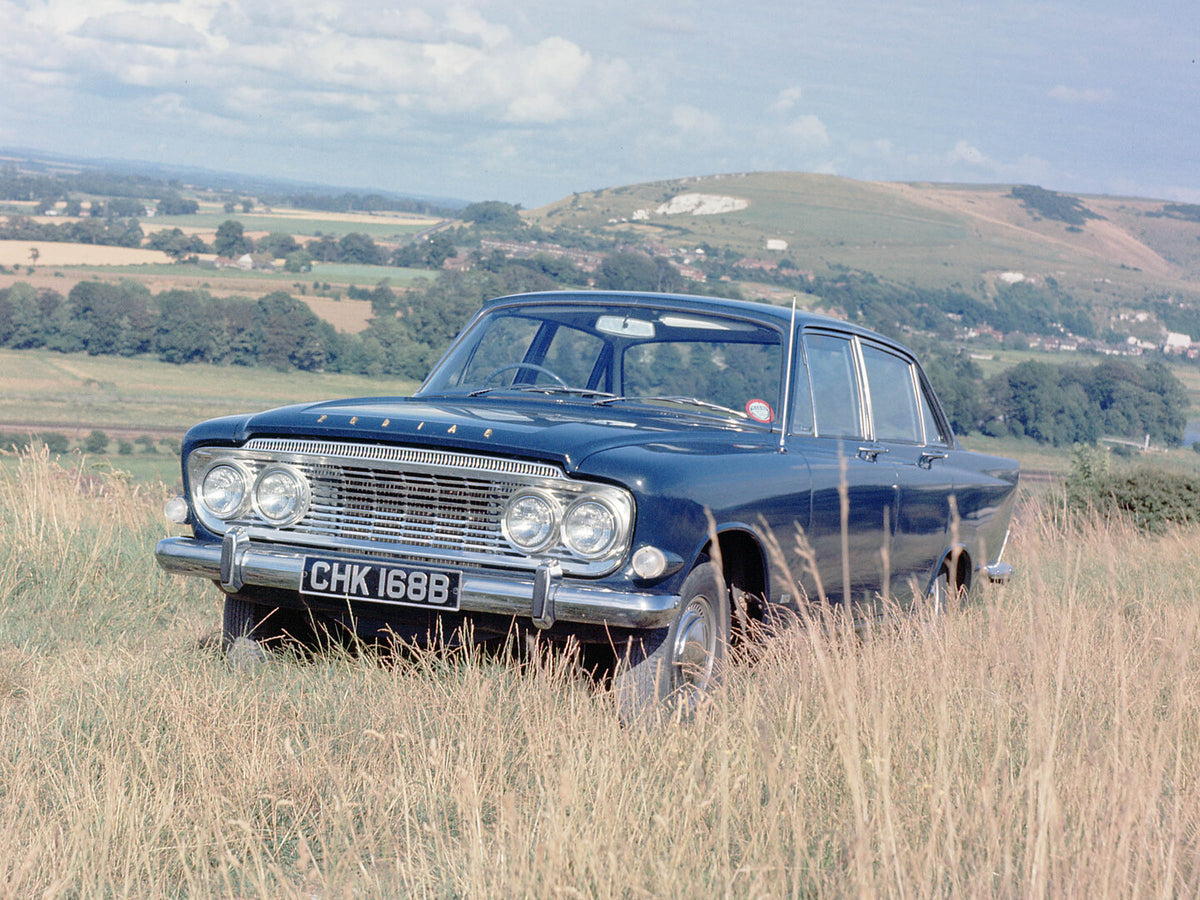 This archival image documents the 1962 Ford Zodiac MKIII front 3/4 view in field 1962-A-5 and is preserved in the Ford Heritage Vault as part of Ford Motor Company's historic photographic archive. Free for personal, non-commercial use. Ford Herita...