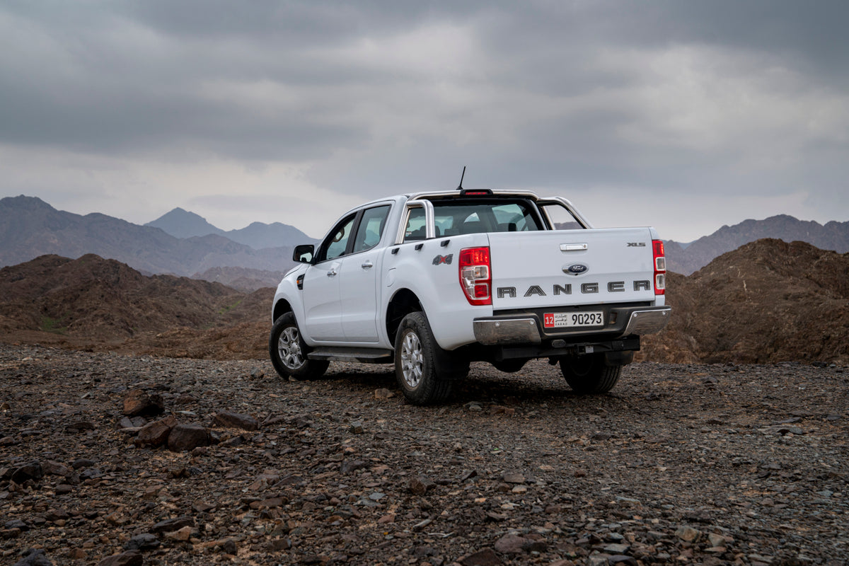 This archival image documents the 2020 Ford Ranger XLS rear view with scenic mountains FAR00705 and is preserved in the Ford Heritage Vault as part of Ford Motor Company's historic photographic archive. Free for personal, non-commercial use. Ford ...