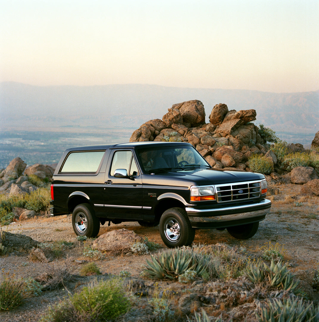 This archival image documents the 1994 Ford Bronco XLT and is preserved in the Ford Heritage Vault as part of Ford Motor Company's historic photographic archive. Free for personal, non-commercial use. Ford Heritage Vault reference AR-2008-8.1.7.316.
