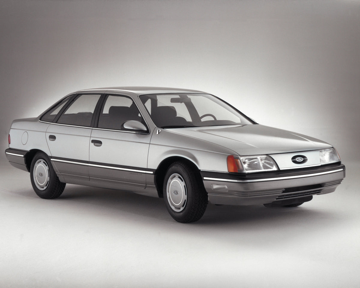 This archival image documents the 1986 Ford Taurus LX and is preserved in the Ford Heritage Vault as part of Ford Motor Company's historic photographic archive. Free for personal, non-commercial use. Ford Heritage Vault reference AR-2008-8.1.2.7154.