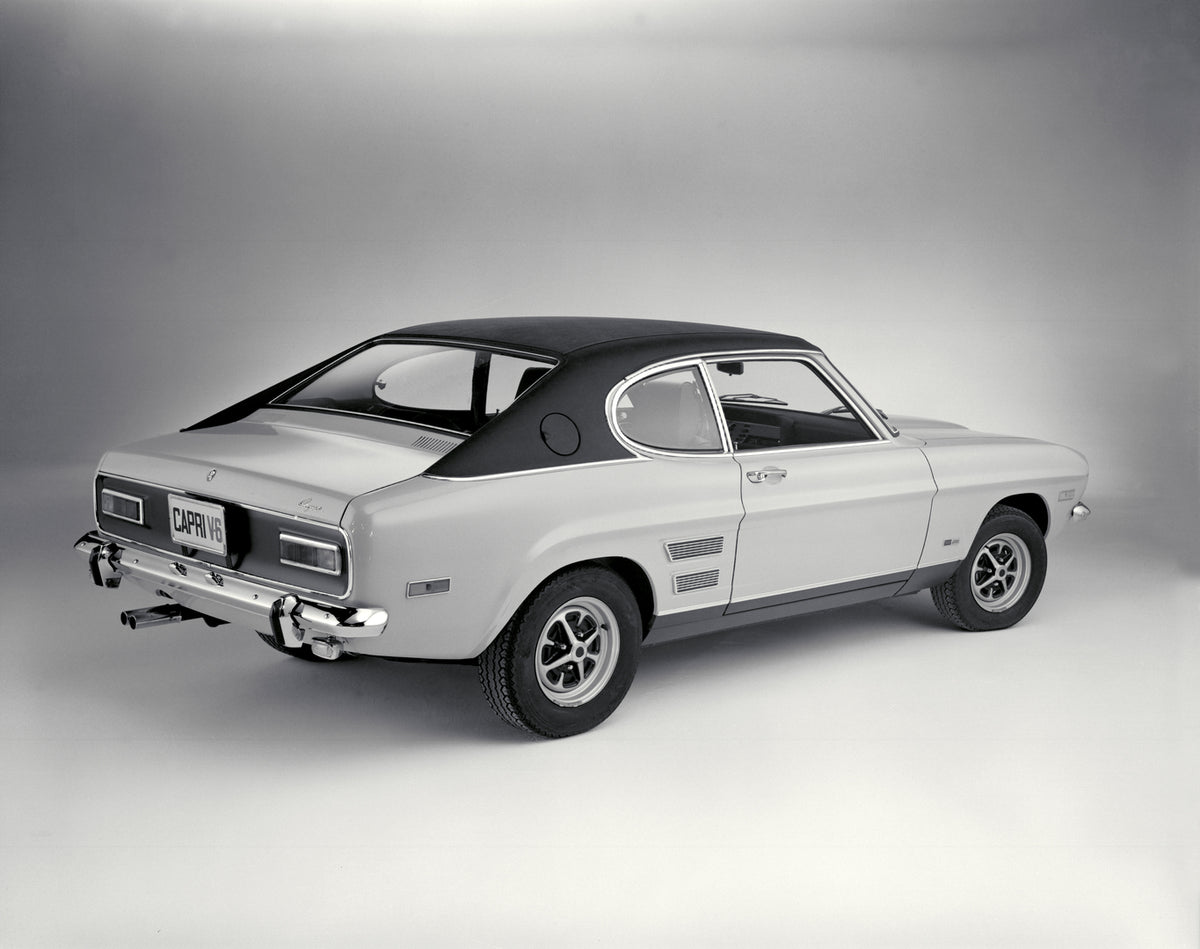 This archival image documents the 1972 Mercury Capri and is preserved in the Ford Heritage Vault as part of Ford Motor Company's historic photographic archive. Free for personal, non-commercial use. Ford Heritage Vault reference AR-2008-8.1.11.219.