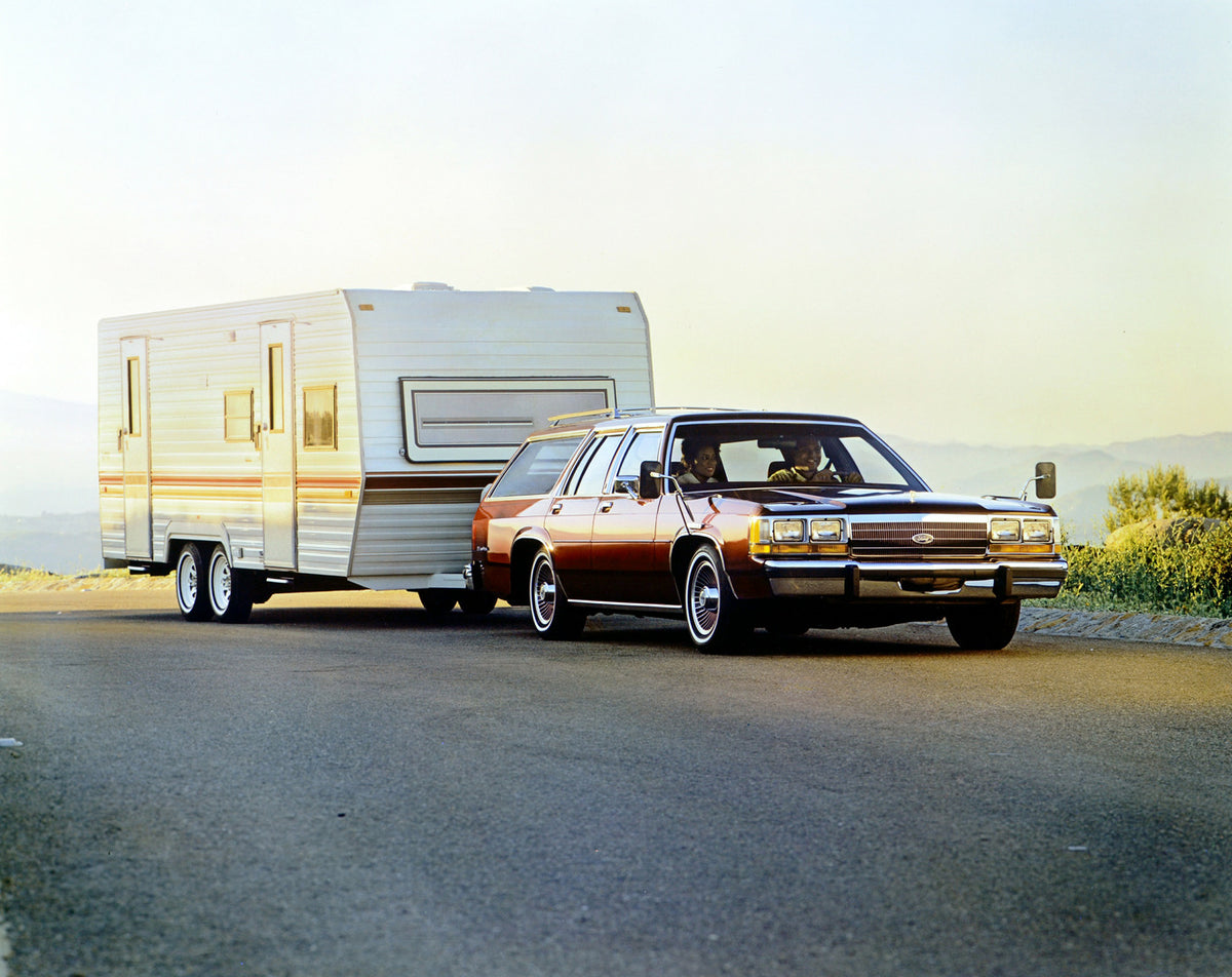 This archival image documents the 1990 Ford LTD Country Squire and is preserved in the Ford Heritage Vault as part of Ford Motor Company's historic photographic archive. Free for personal, non-commercial use. Ford Heritage Vault reference AR-2001-...