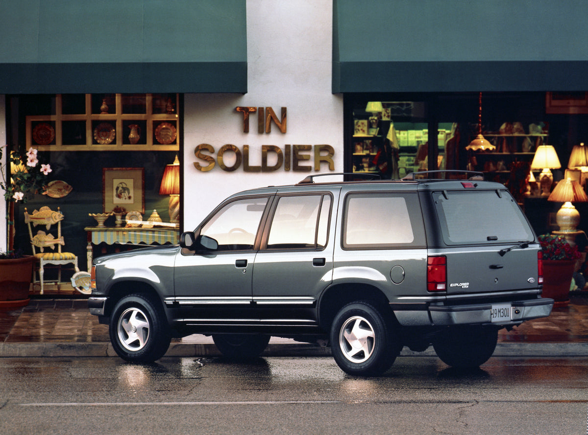 This archival image documents the 1992 Ford Explorer XLT and is preserved in the Ford Heritage Vault as part of Ford Motor Company's historic photographic archive. Free for personal, non-commercial use. Ford Heritage Vault reference AR-2008-8.1.4....