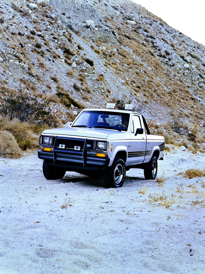 This archival image documents the 1987 Ford Ranger STX and is preserved in the Ford Heritage Vault as part of Ford Motor Company's historic photographic archive. Free for personal, non-commercial use. Ford Heritage Vault reference AR-2001-94-20880...