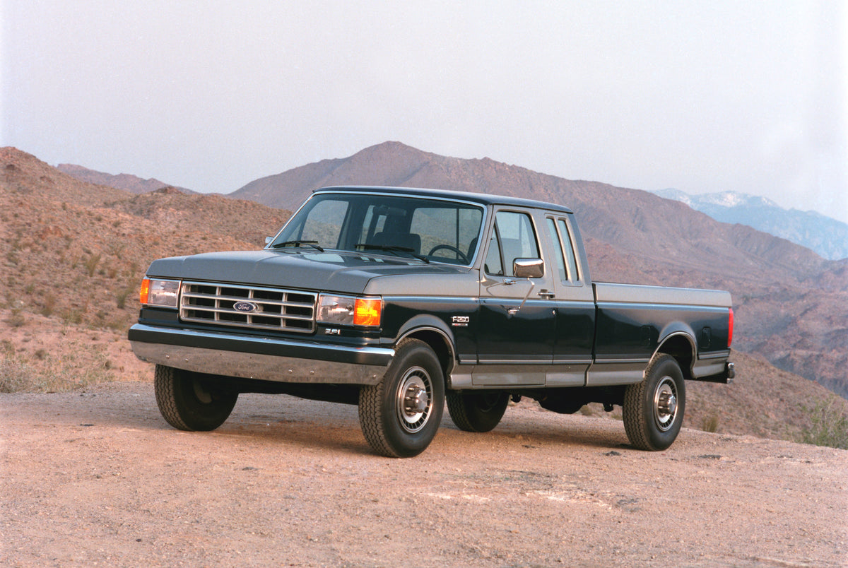 This archival image documents the 1988 Ford F-250 pickup truck and is preserved in the Ford Heritage Vault as part of Ford Motor Company's historic photographic archive. Free for personal, non-commercial use. Ford Heritage Vault reference AR-2008-...