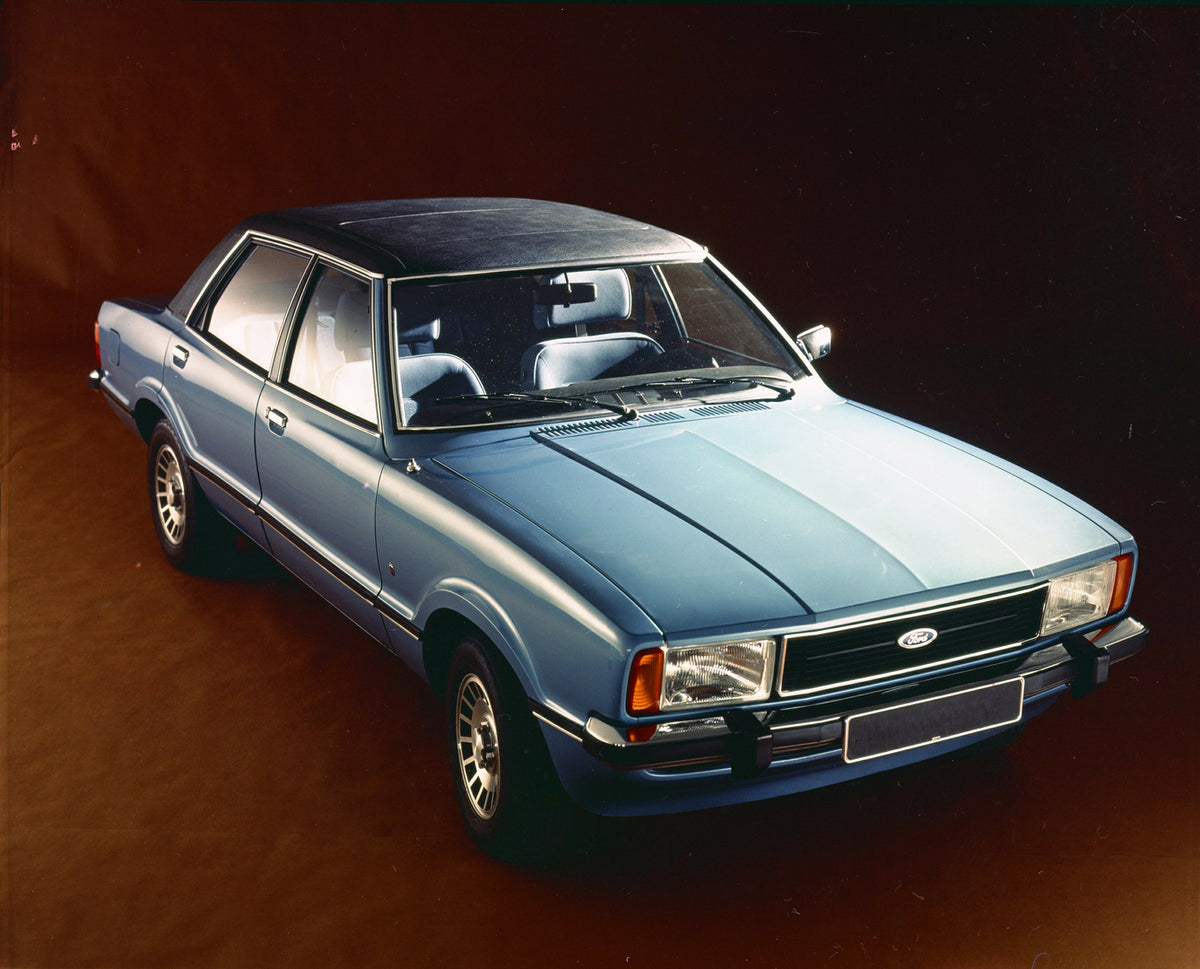 This archival image documents the 1975 Ford Taunus Ghia closeup in studio and is preserved in the Ford Heritage Vault as part of Ford Motor Company's historic photographic archive. Free for personal, non-commercial use. Ford Heritage Vault referen...