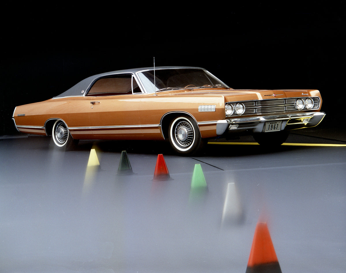 This archival image documents the 1967 Mercury Marquis Two-Door Hardtop Clay Model and is preserved in the Ford Heritage Vault as part of Ford Motor Company's historic photographic archive. Free for personal, non-commercial use. Ford Heritage Vaul...