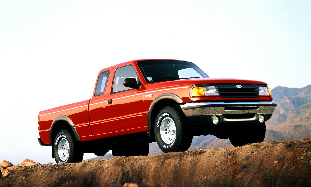 This archival image documents the 1993 Ford Ranger XLT and is preserved in the Ford Heritage Vault as part of Ford Motor Company's historic photographic archive. Free for personal, non-commercial use. Ford Heritage Vault reference AR-2001-94-20880...