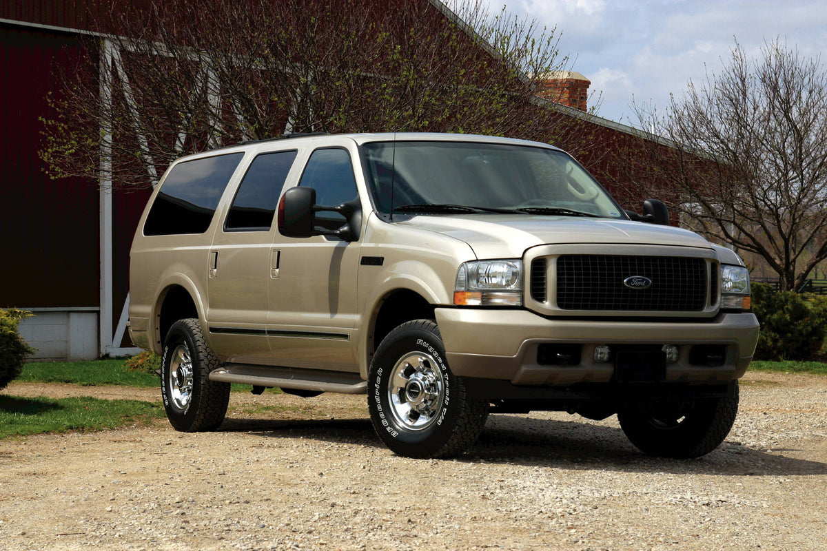 This archival image documents the 2004 Ford Excursion and is preserved in the Ford Heritage Vault as part of Ford Motor Company's historic photographic archive. Free for personal, non-commercial use. Ford Heritage Vault reference AR-2008-8.1.2.7327.