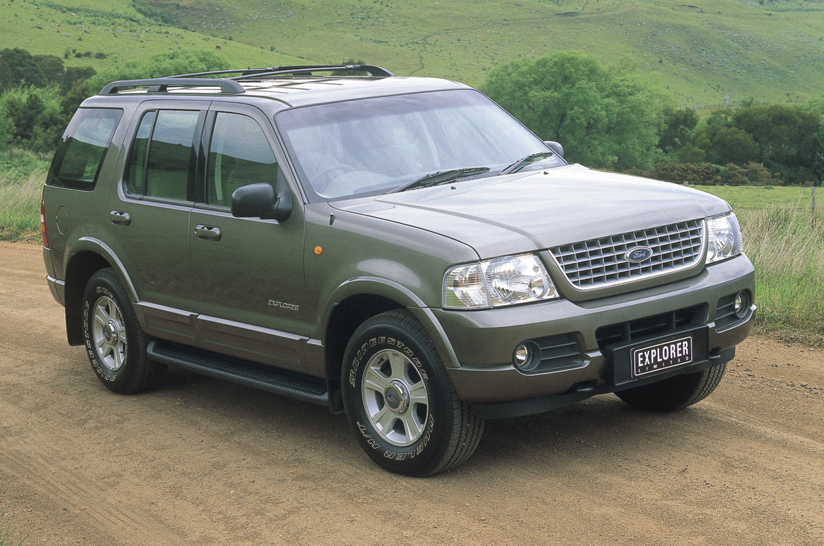 This archival image documents the 2001 Ford Explorer XLT Driver Side Front End View on Country Road FAP-2011-3 and is preserved in the Ford Heritage Vault as part of Ford Motor Company's historic photographic archive. Free for personal, non-commer...
