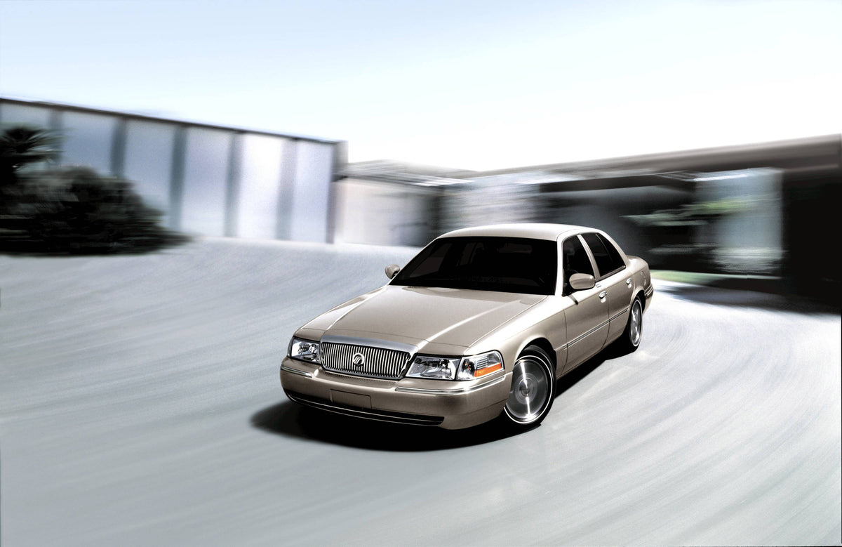 This archival image documents the 2005 Mercury Grand Marquis and is preserved in the Ford Heritage Vault as part of Ford Motor Company's historic photographic archive. Free for personal, non-commercial use. Ford Heritage Vault reference AR-2008-8....