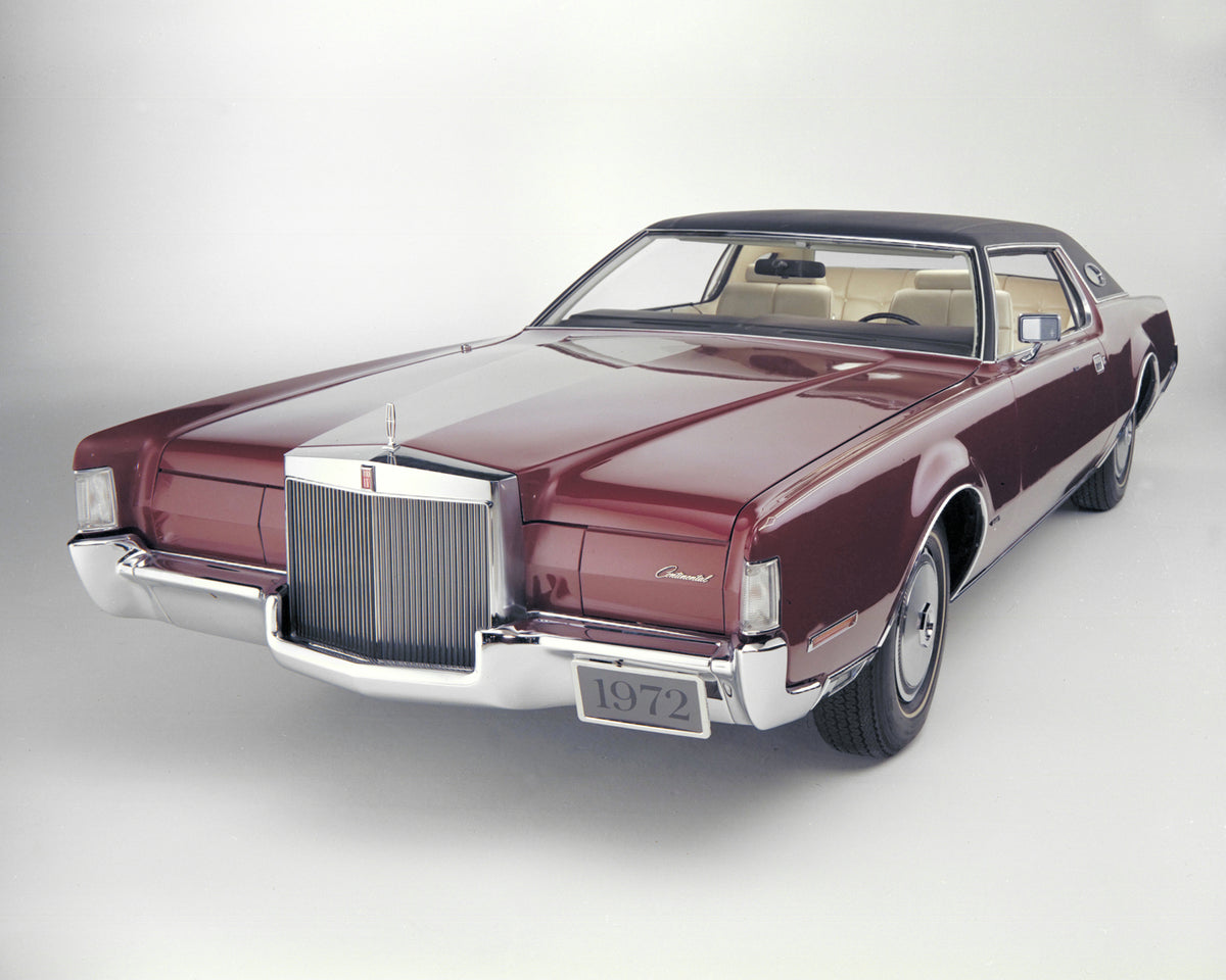 This archival image documents the 1972 Lincoln Continental Mark IV and is preserved in the Ford Heritage Vault as part of Ford Motor Company's historic photographic archive. Free for personal, non-commercial use. Ford Heritage Vault reference AR-2...