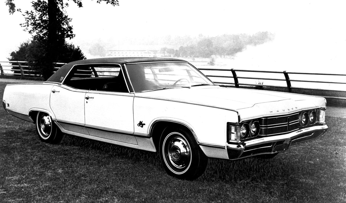 This archival image documents the 1970 Meteor LeMoyne Sedan with scenic fence AR-2007-5 and is preserved in the Ford Heritage Vault as part of Ford Motor Company's historic photographic archive. Free for personal, non-commercial use. Ford Heritage...