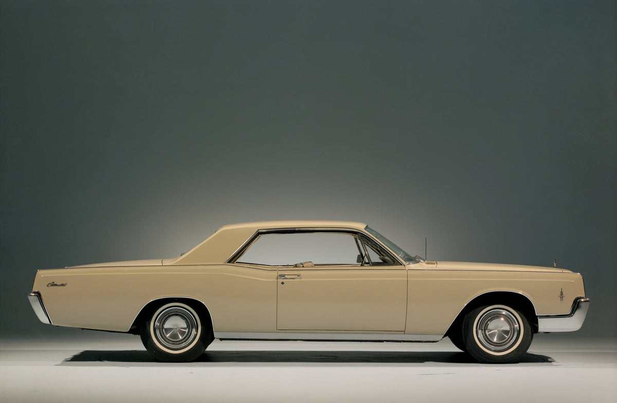 This archival image documents the 1966 Lincoln Continental two-door hardtop and is preserved in the Ford Heritage Vault as part of Ford Motor Company's historic photographic archive. Free for personal, non-commercial use. Ford Heritage Vault refer...