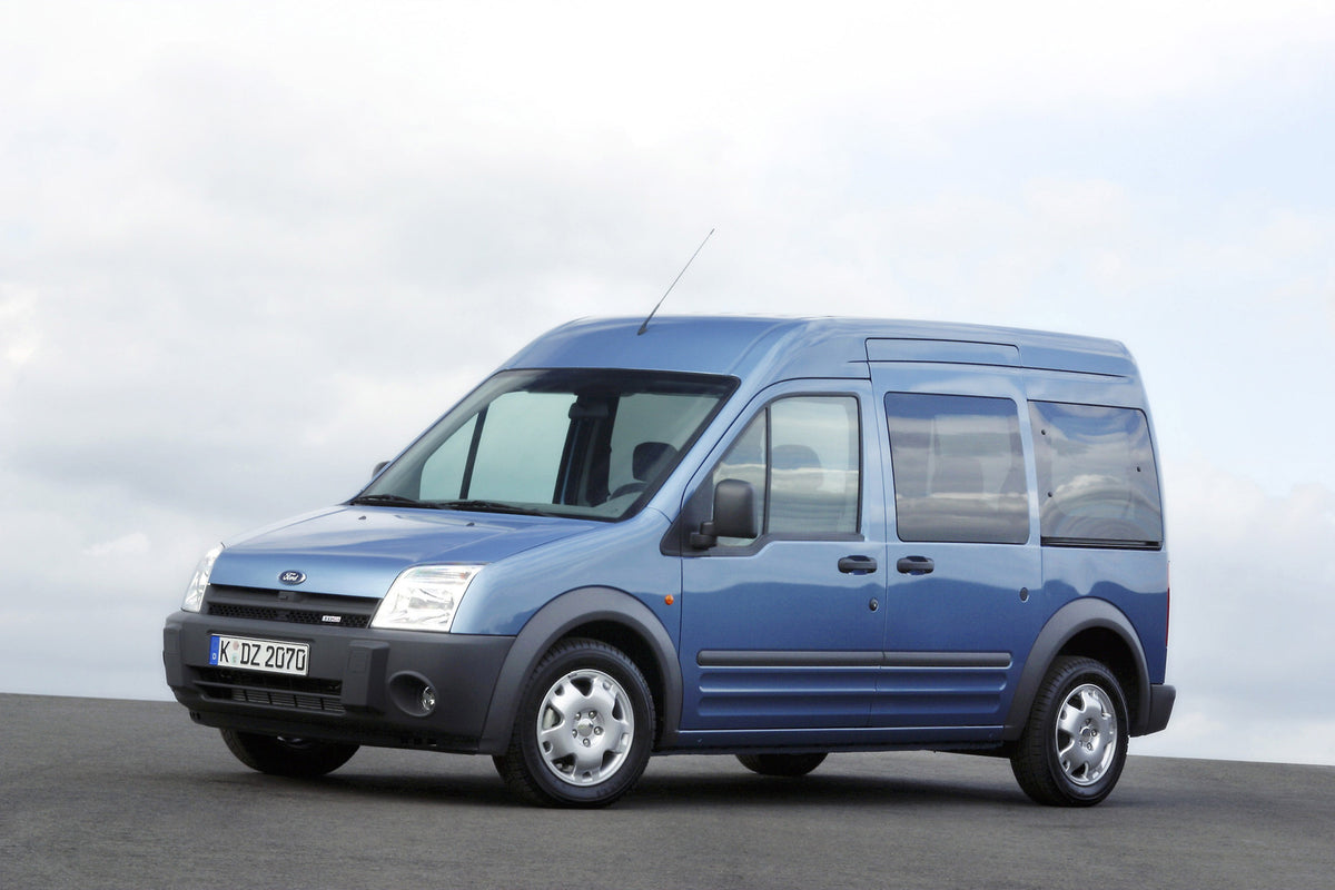 This archival image documents the 2002 Ford Transit Tourneo Connect with scenic cloudy sky and is preserved in the Ford Heritage Vault as part of Ford Motor Company's historic photographic archive. Free for personal, non-commercial use. Ford Herit...