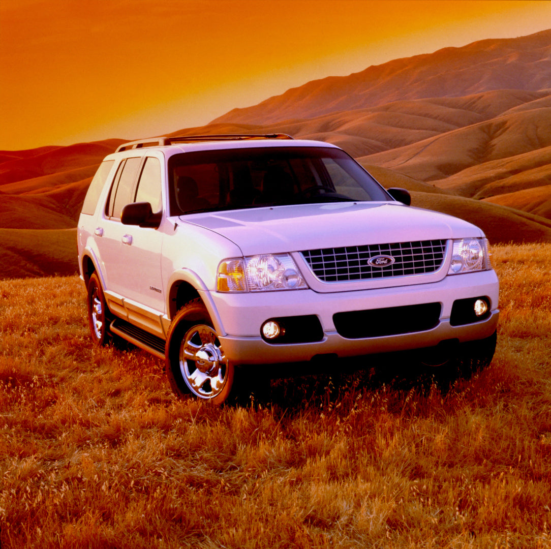 This archival image documents the 2002 Ford Explorer Limited and is preserved in the Ford Heritage Vault as part of Ford Motor Company's historic photographic archive. Free for personal, non-commercial use. Ford Heritage Vault reference AR-2008-8....