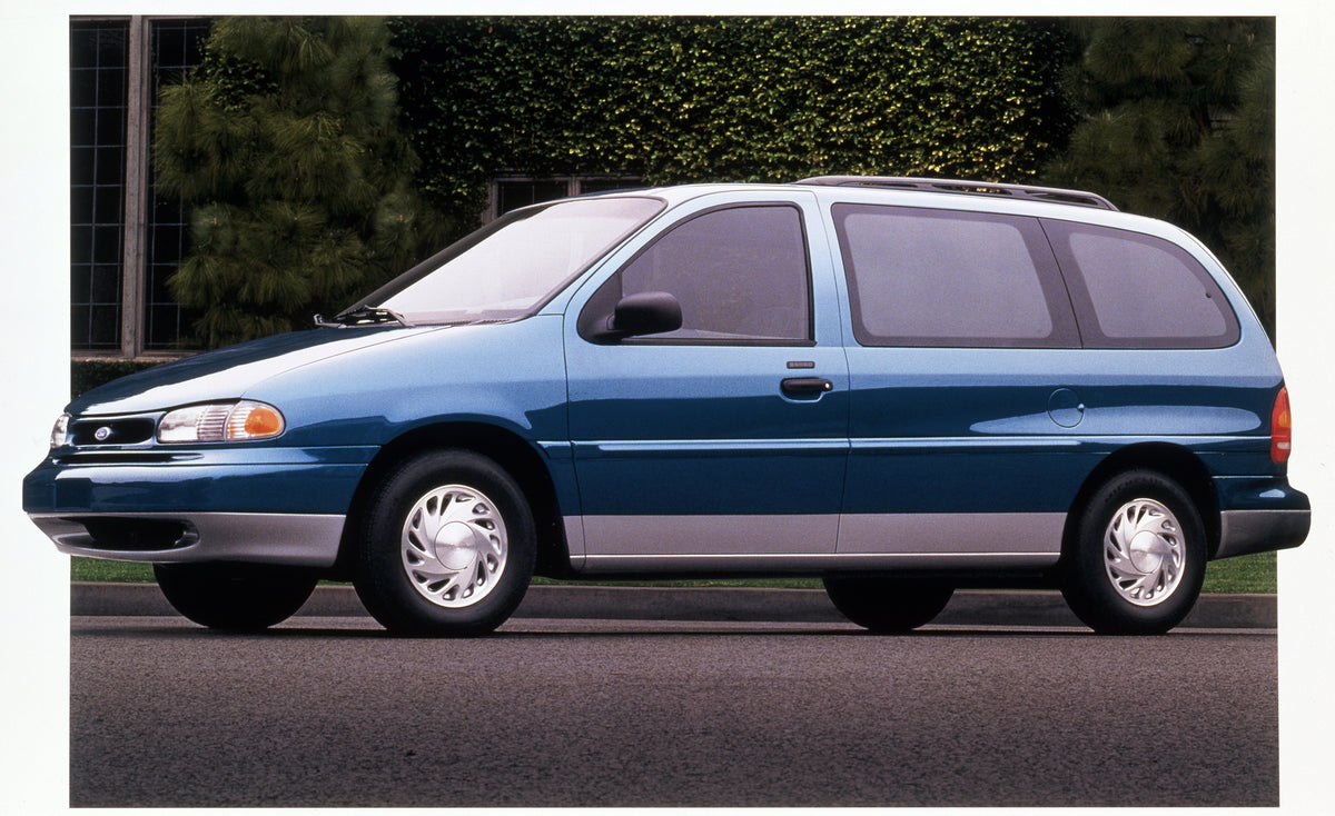 This archival image documents the 1997 Ford Windstar and is preserved in the Ford Heritage Vault as part of Ford Motor Company's historic photographic archive. Free for personal, non-commercial use. Ford Heritage Vault reference AR-2008-8.1.2.7227.