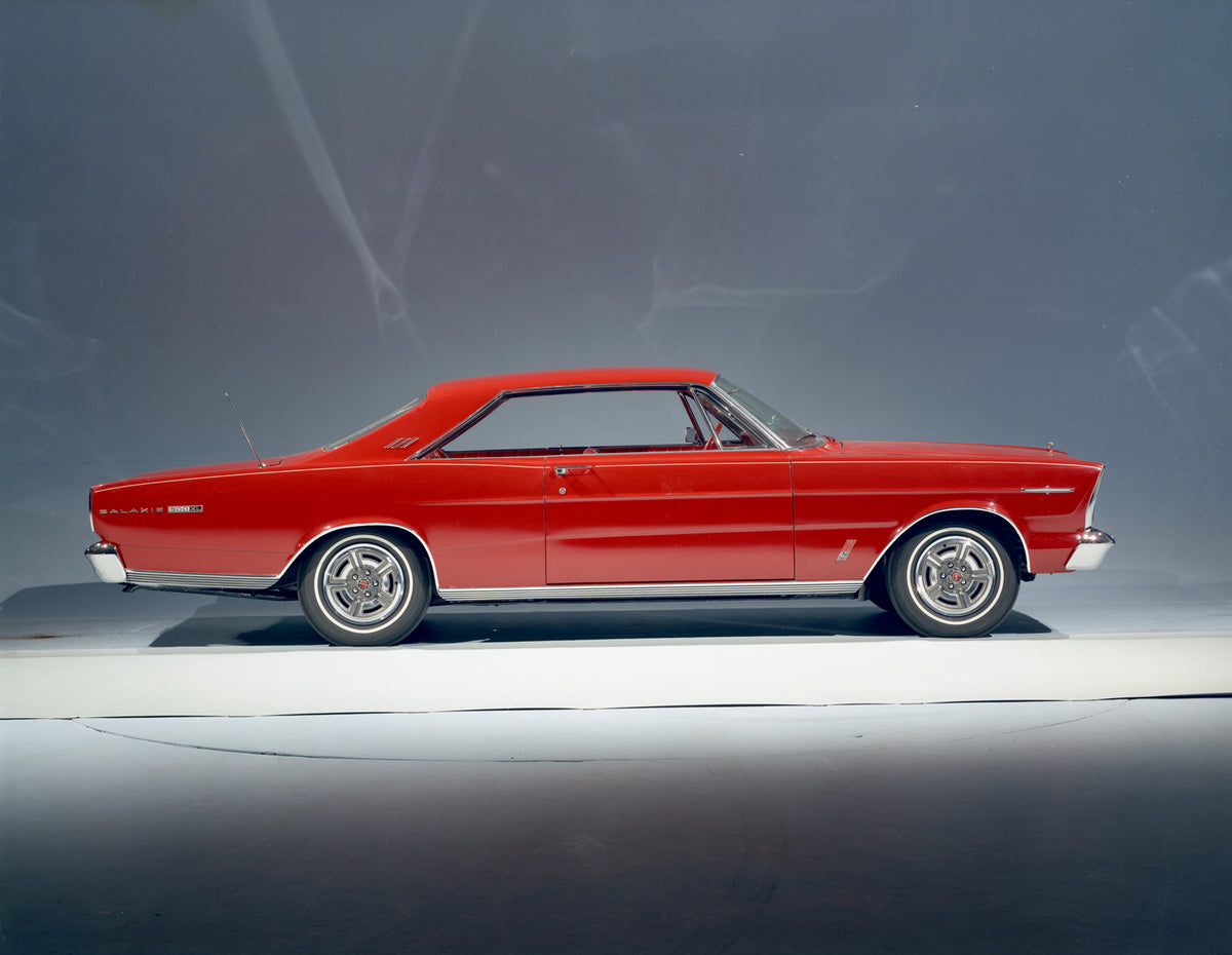 This archival image documents the 1966 Ford Galaxie 500XL two-door hardtop and is preserved in the Ford Heritage Vault as part of Ford Motor Company's historic photographic archive. Free for personal, non-commercial use. Ford Heritage Vault refere...