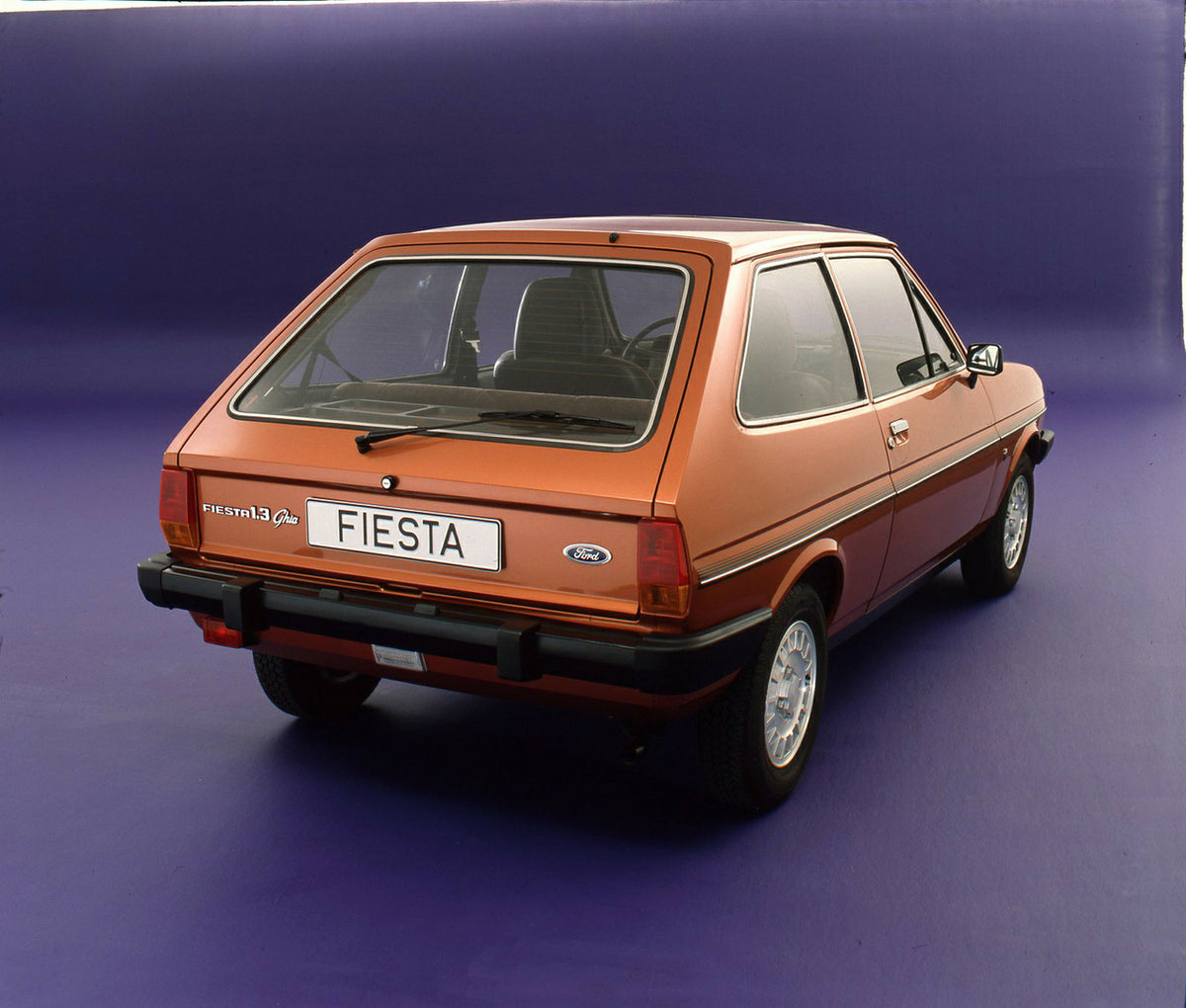 This archival image documents the 1981 Ford Fiesta 1.3 Ghia Mark I in studio and is preserved in the Ford Heritage Vault as part of Ford Motor Company's historic photographic archive. Free for personal, non-commercial use. Ford Heritage Vault refe...