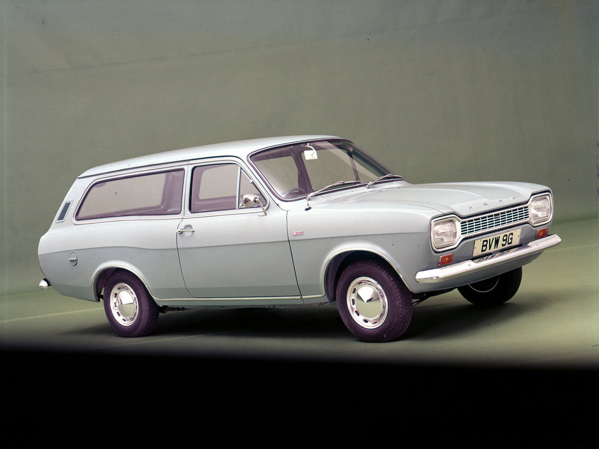 This archival image documents the 1969 Ford Escort Mark I Super Estate RHD in studio and is preserved in the Ford Heritage Vault as part of Ford Motor Company's historic photographic archive. Free for personal, non-commercial use. Ford Heritage Va...