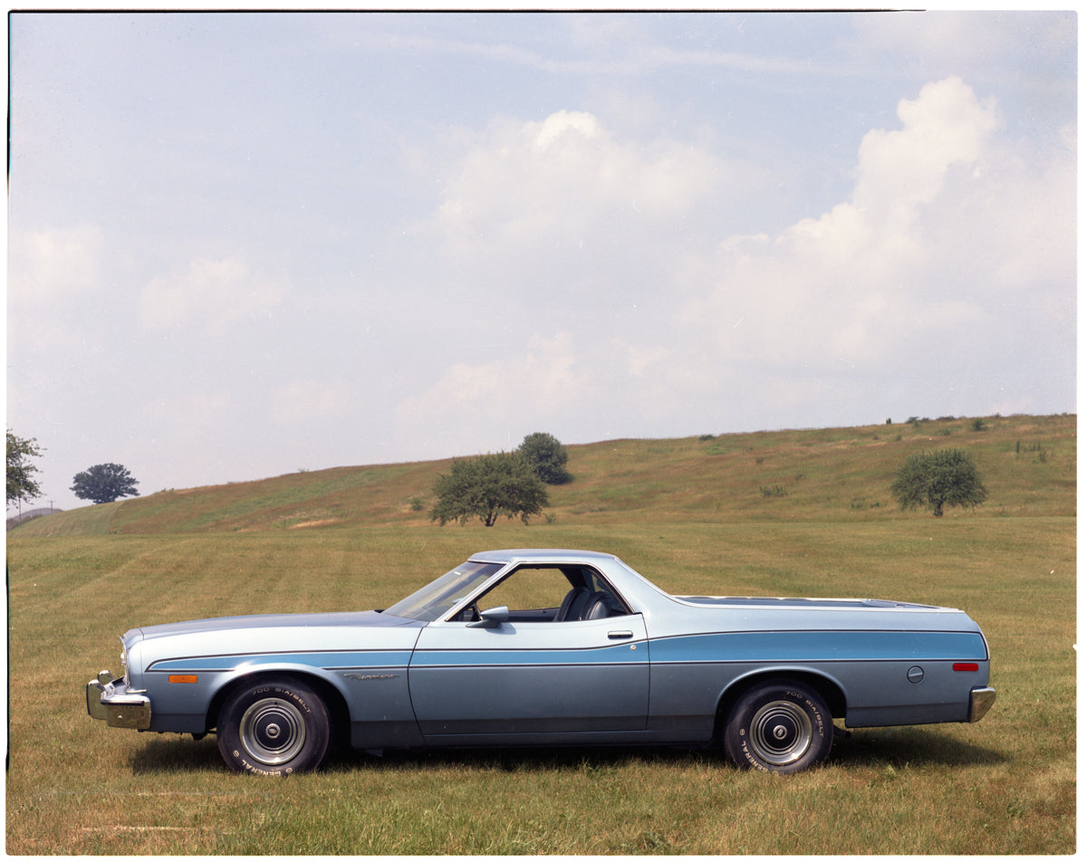 This archival image documents the 1973 Ford Ranchero pickup and is preserved in the Ford Heritage Vault as part of Ford Motor Company's historic photographic archive. Free for personal, non-commercial use. Ford Heritage Vault reference AR-2008-8.1...