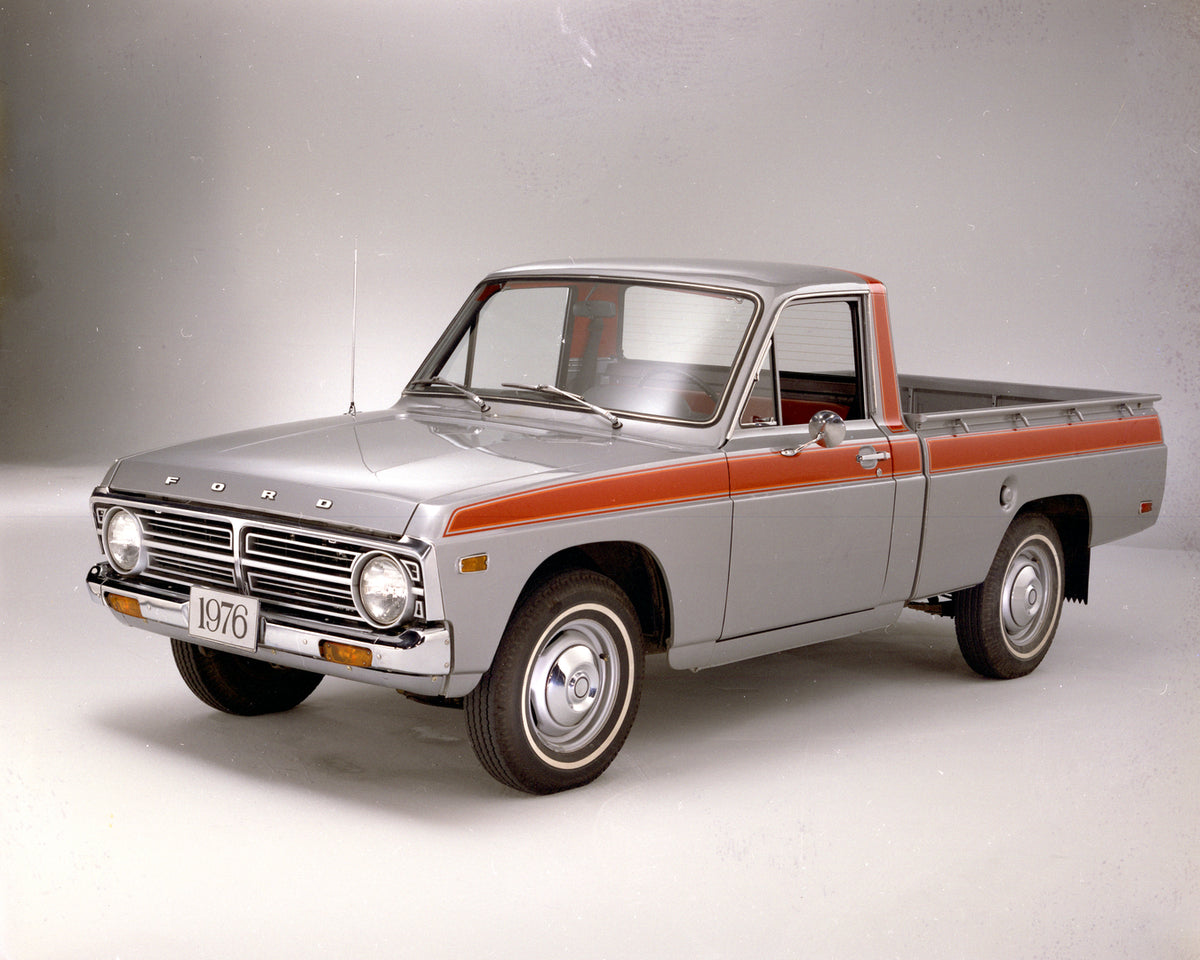 This archival image documents the 1976 Ford Courier pickup and is preserved in the Ford Heritage Vault as part of Ford Motor Company's historic photographic archive. Free for personal, non-commercial use. Ford Heritage Vault reference AR-2008-8.1....