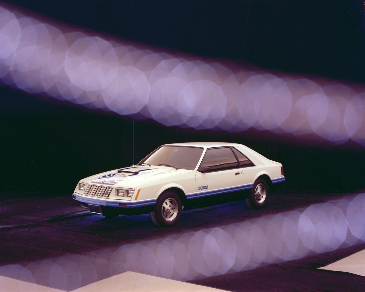 This archival image documents the 1979 Ford Mustang Cobra and is preserved in the Ford Heritage Vault as part of Ford Motor Company's historic photographic archive. Free for personal, non-commercial use. Ford Heritage Vault reference AR-2008-8.1.4...