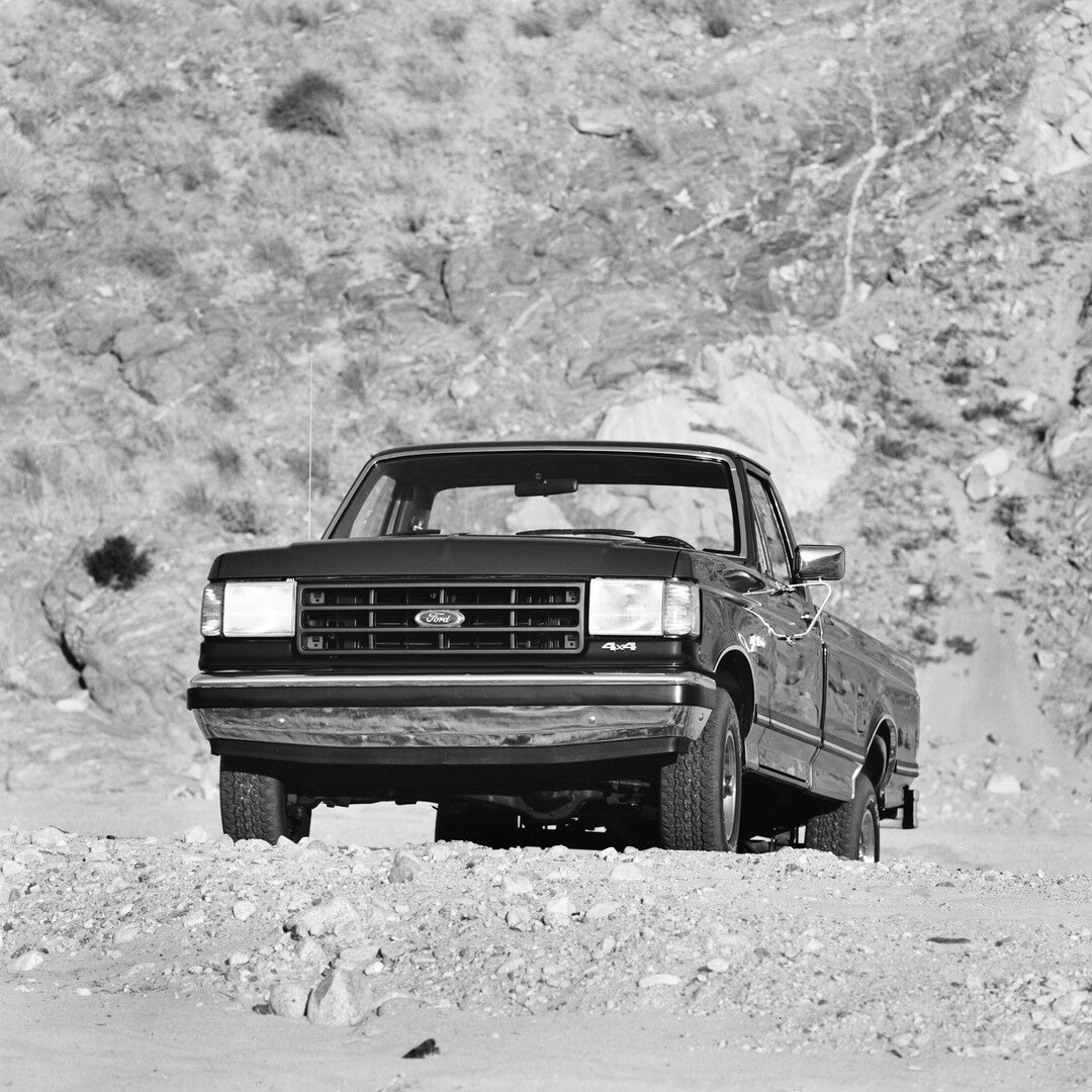 This archival image documents the 1987 Ford F-150 4x4 pickup truck and is preserved in the Ford Heritage Vault as part of Ford Motor Company's historic photographic archive. Free for personal, non-commercial use. Ford Heritage Vault reference AR-2...